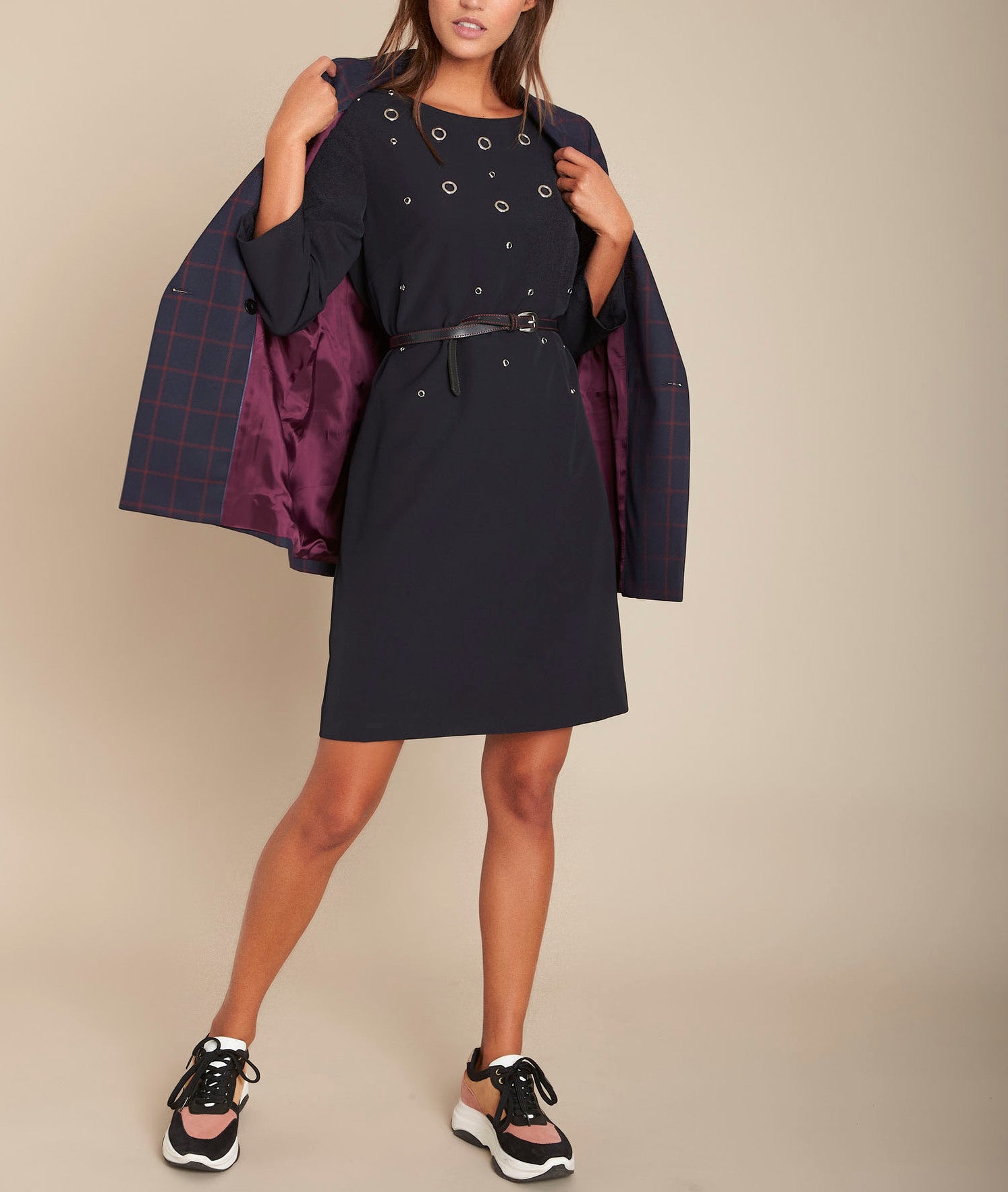 Robe drotie à oeillets Ivi Faume - seconde main