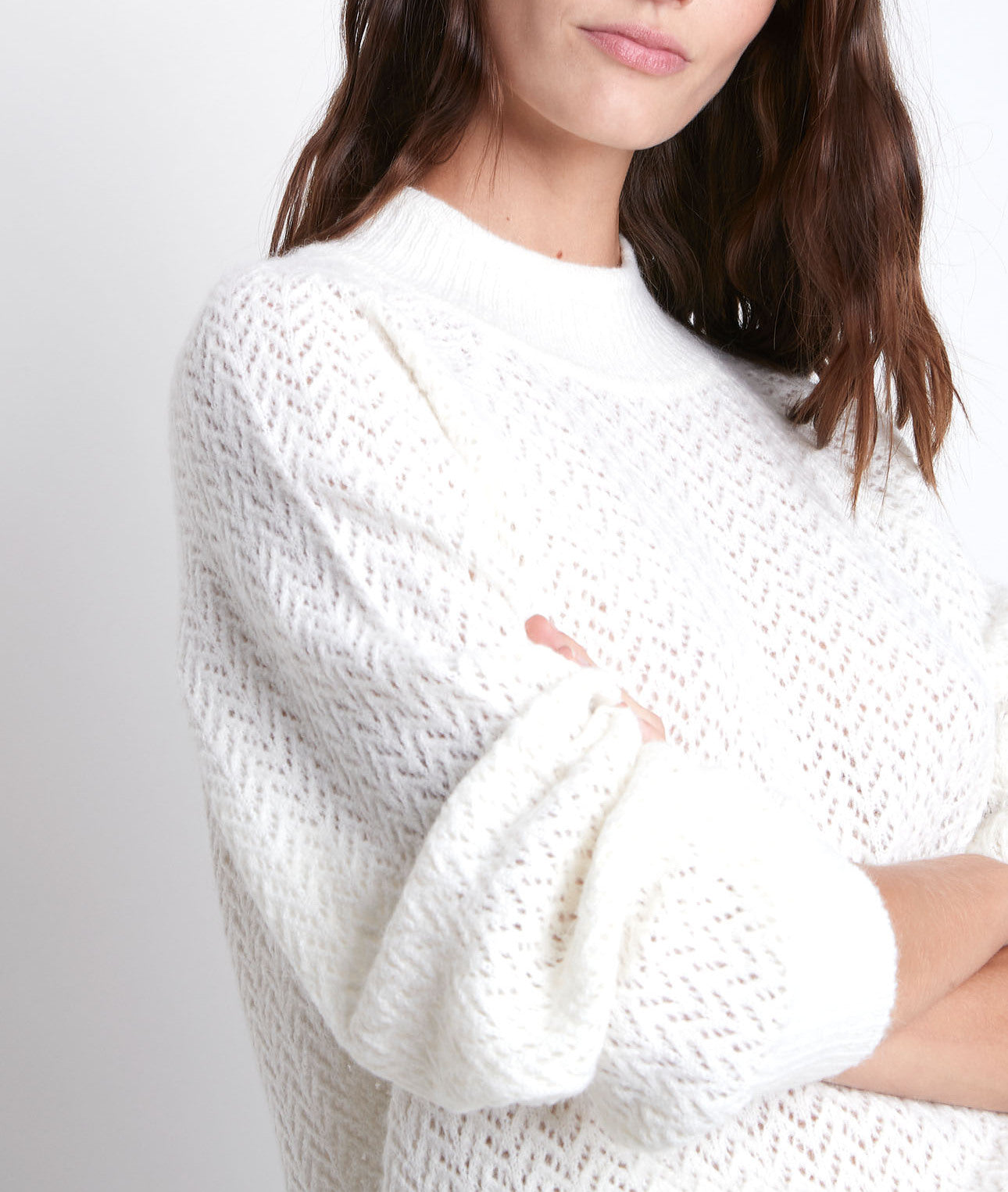 Pull ajouré écru Rima Faume - seconde main