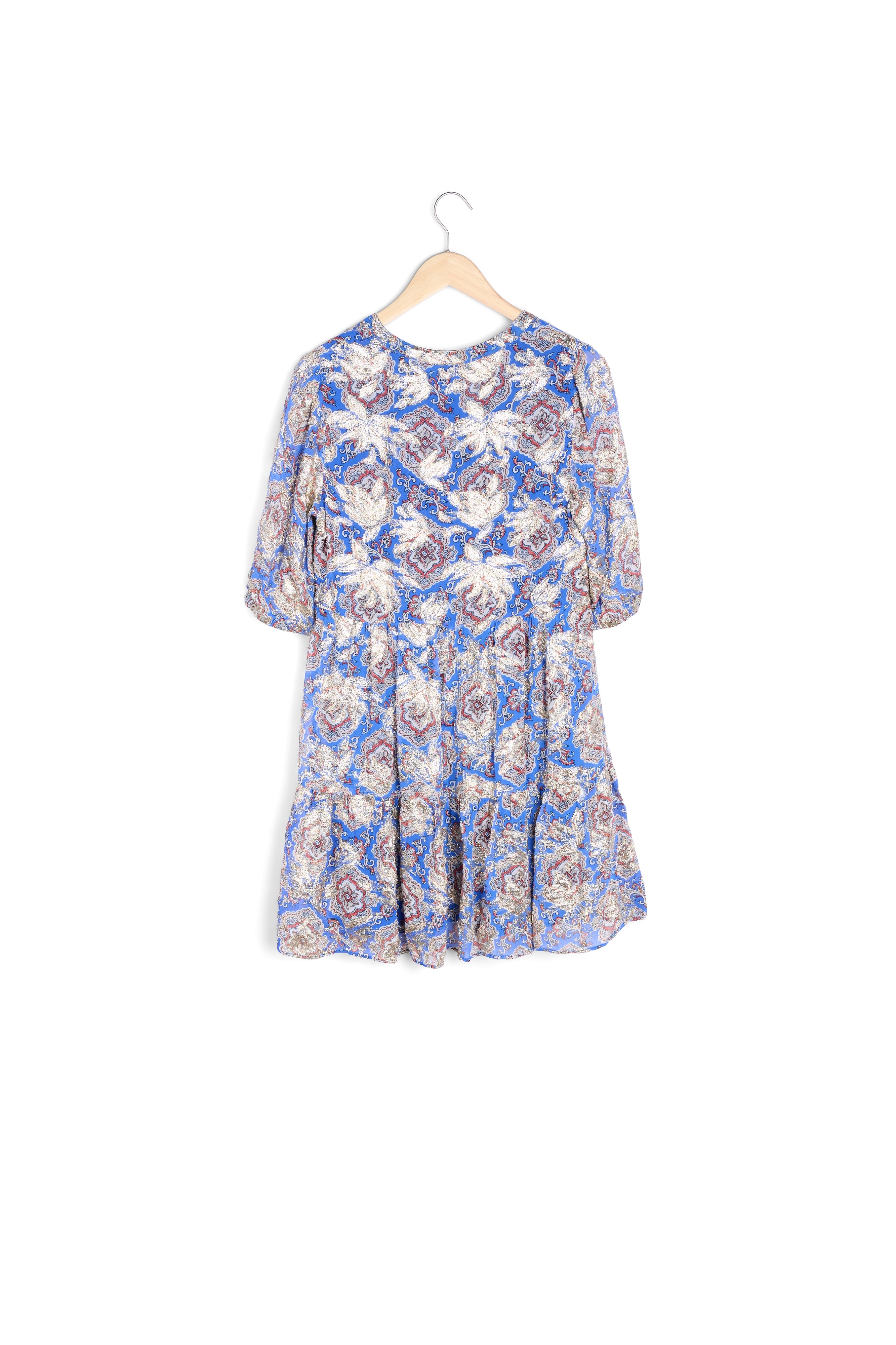 Robe myosotis imprimée Madeleine Faume - seconde main