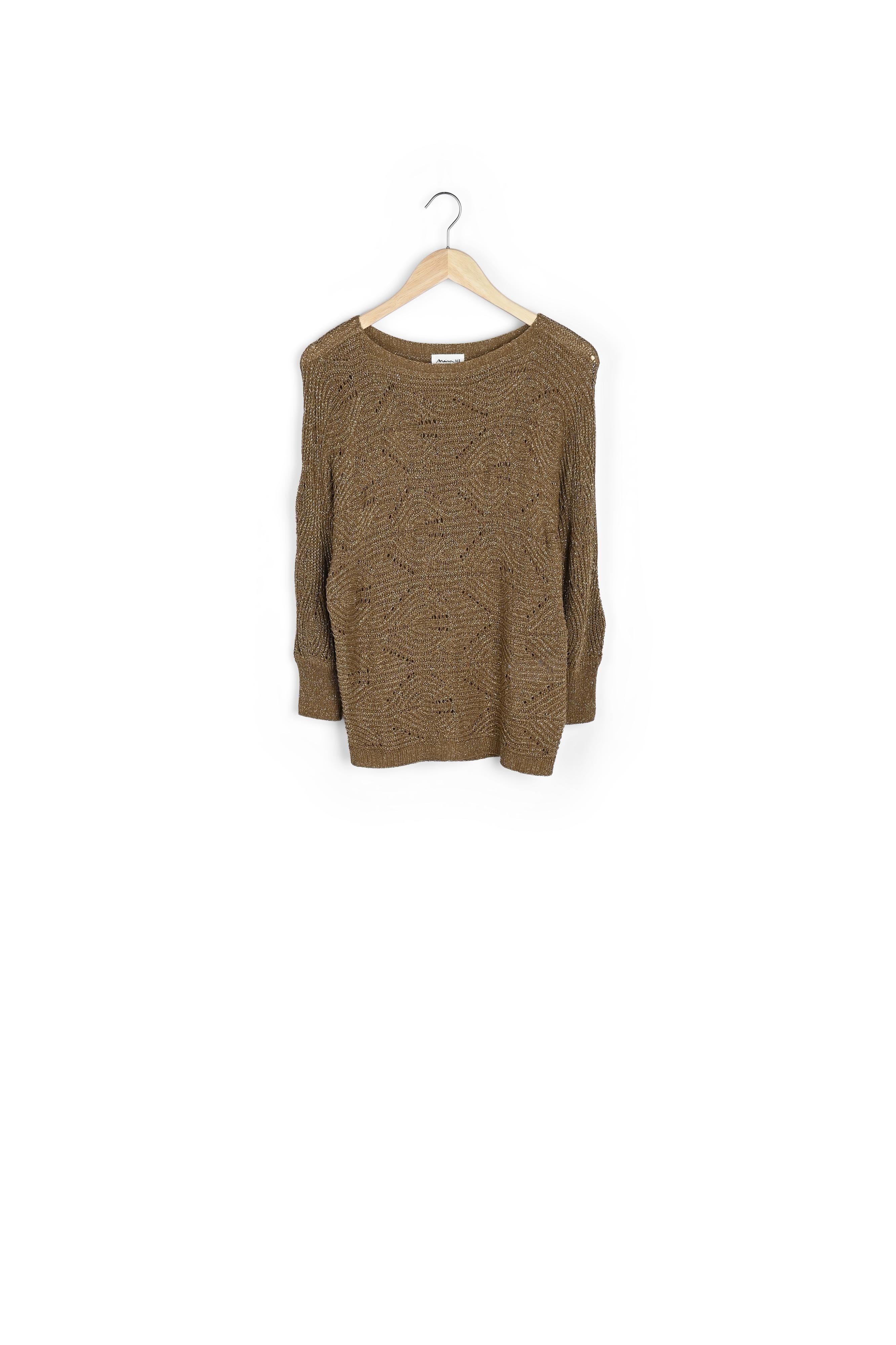 Pull ajouré kaki Amy Faume - seconde main