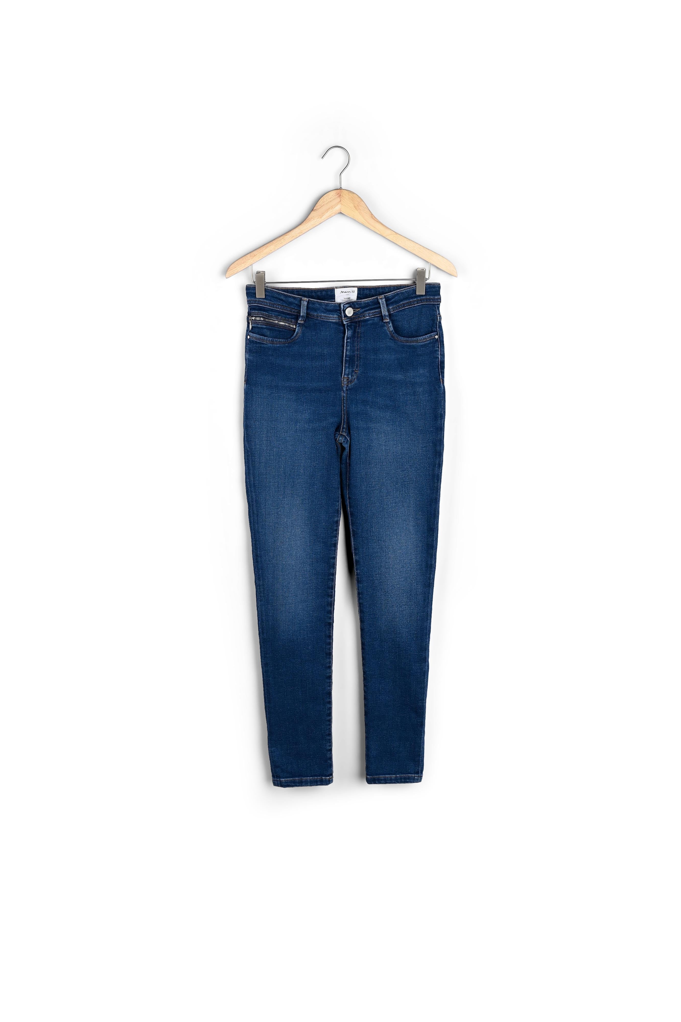 Jean slim en coton biologique denim brut Sultan Faume - seconde main