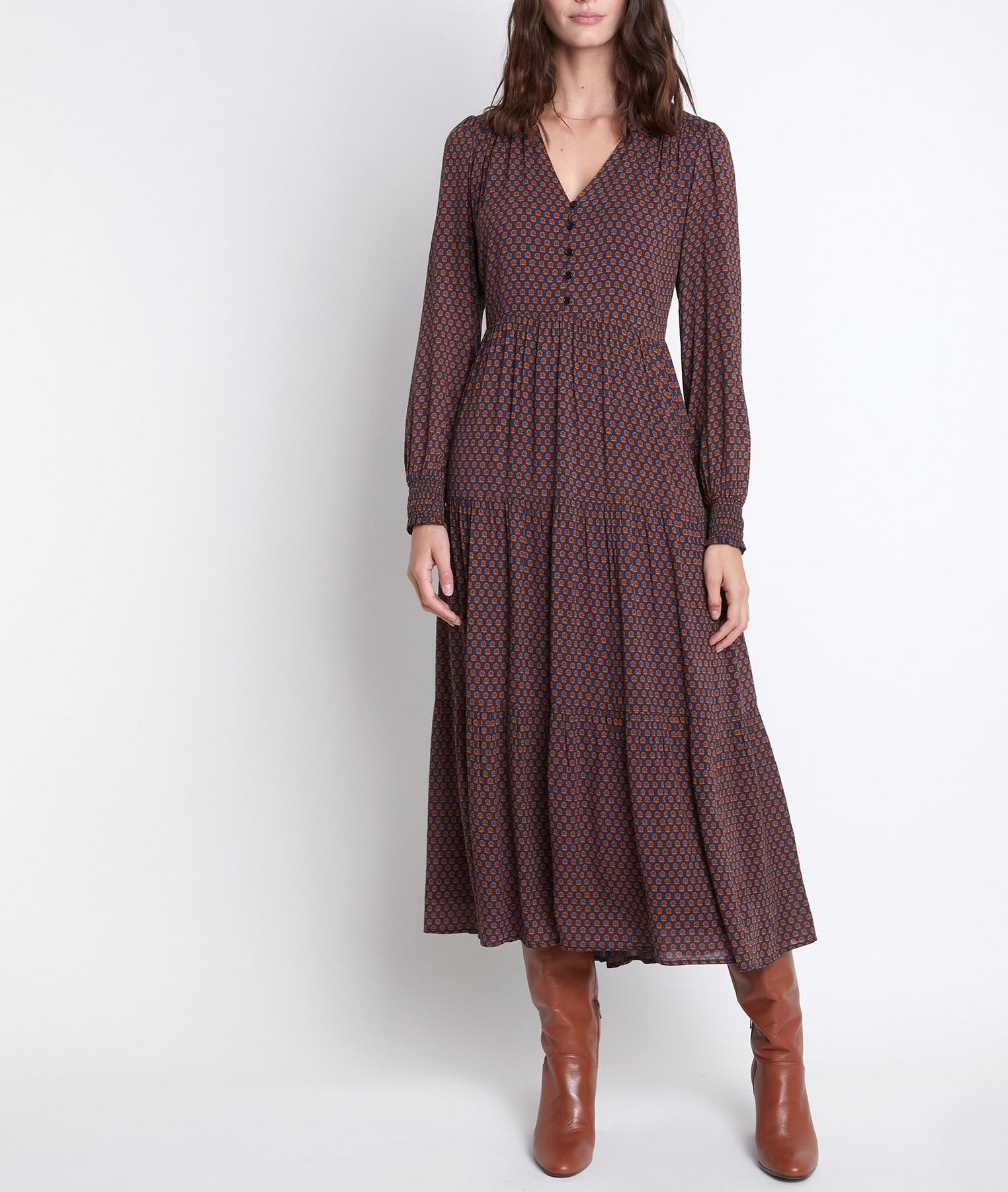 Robe longue imprimée Nada bis Faume - seconde main