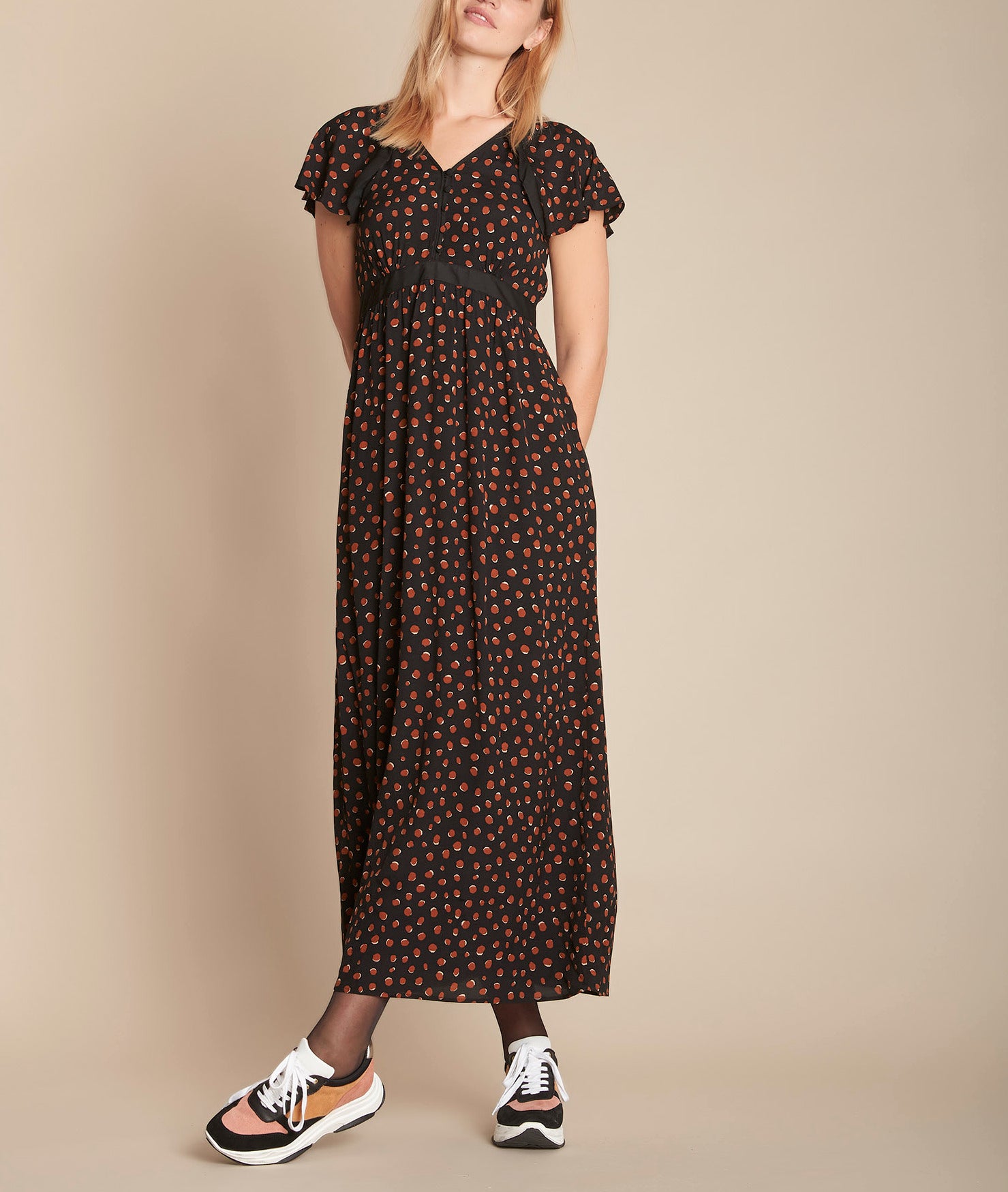 Robe longue imprimée Indira Faume - seconde main