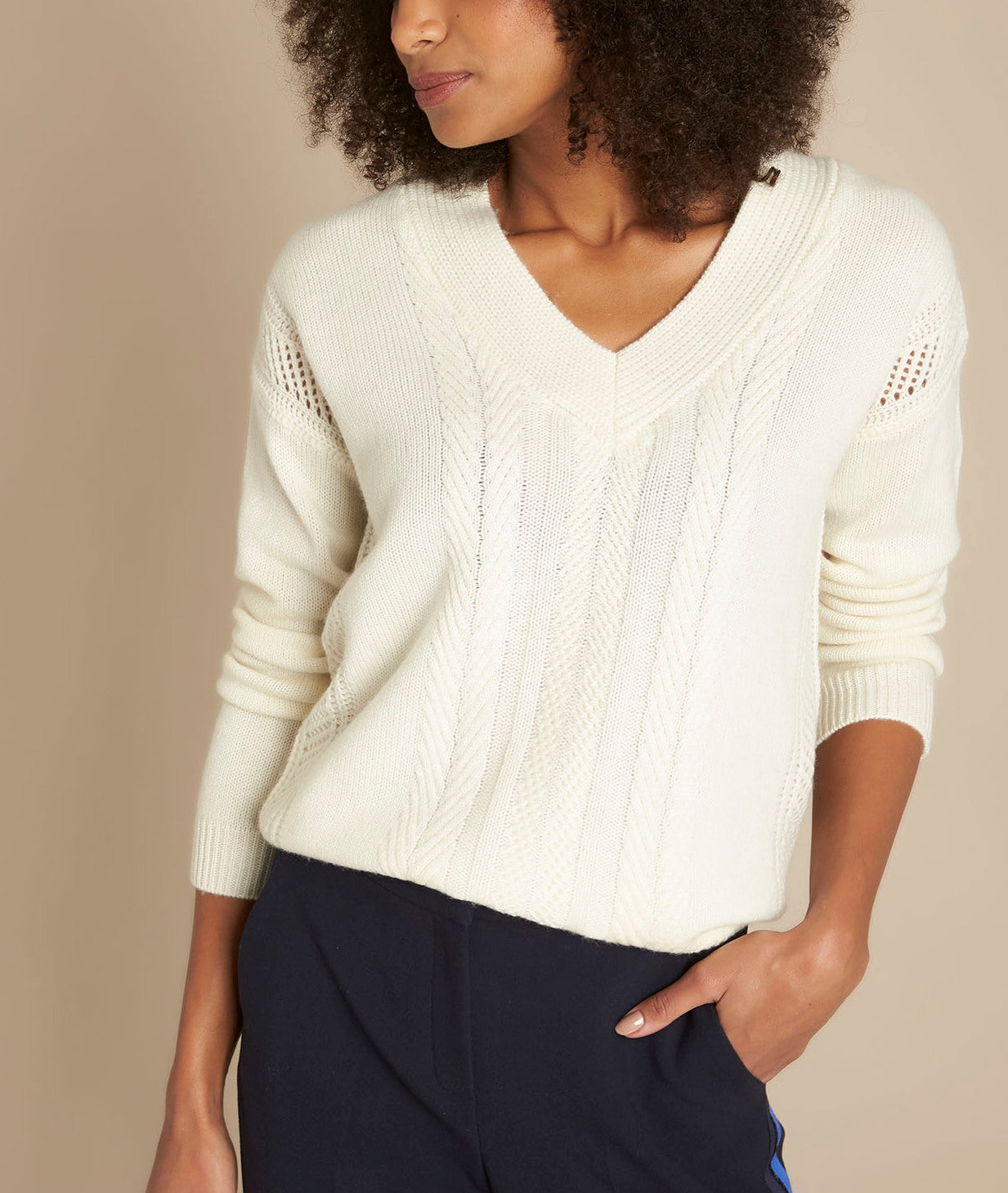 Pull en laine et cachemire French Faume - seconde main