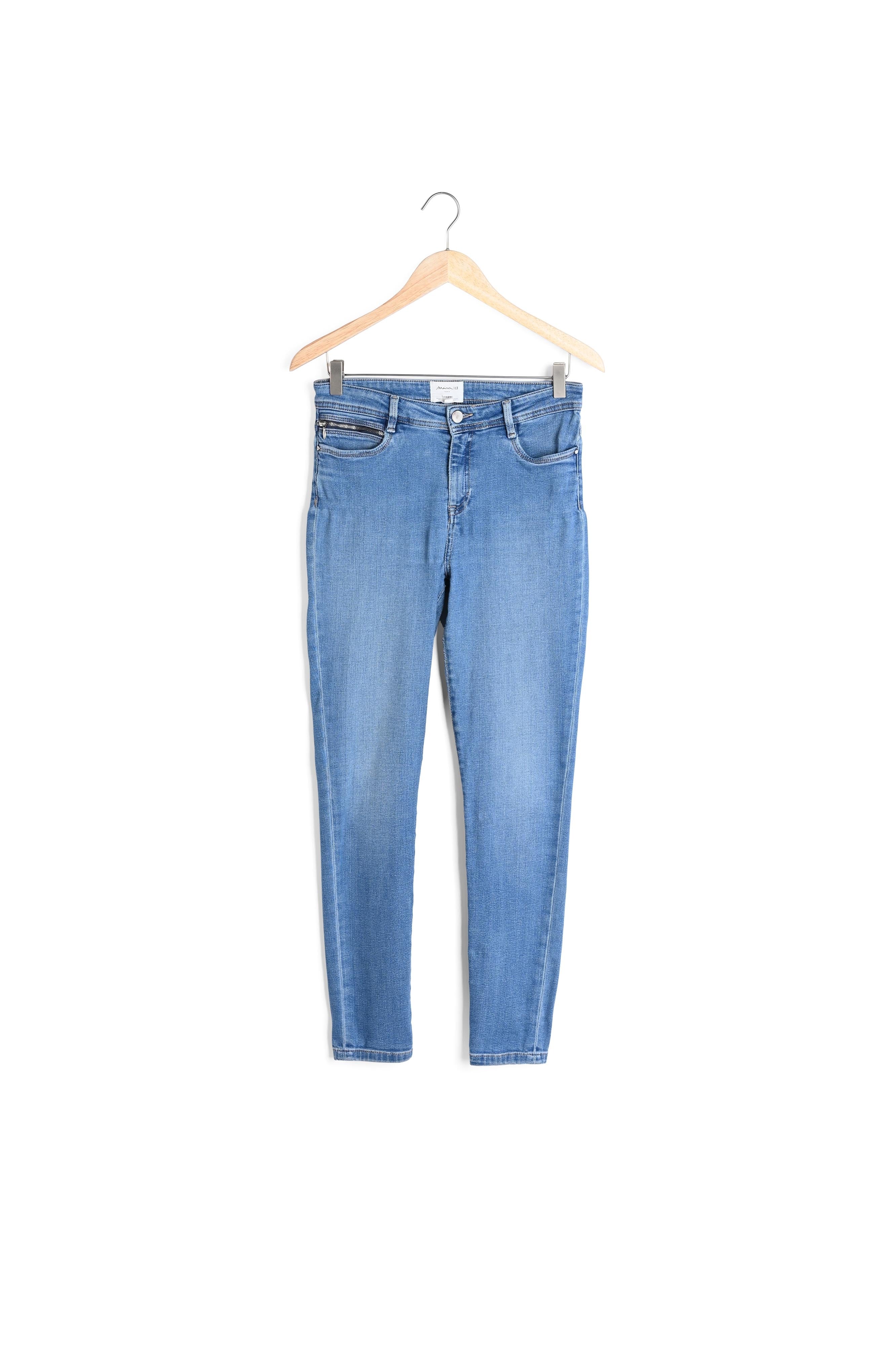 Jean slim en coton bio et recyclé stone used Sultan Faume - seconde main