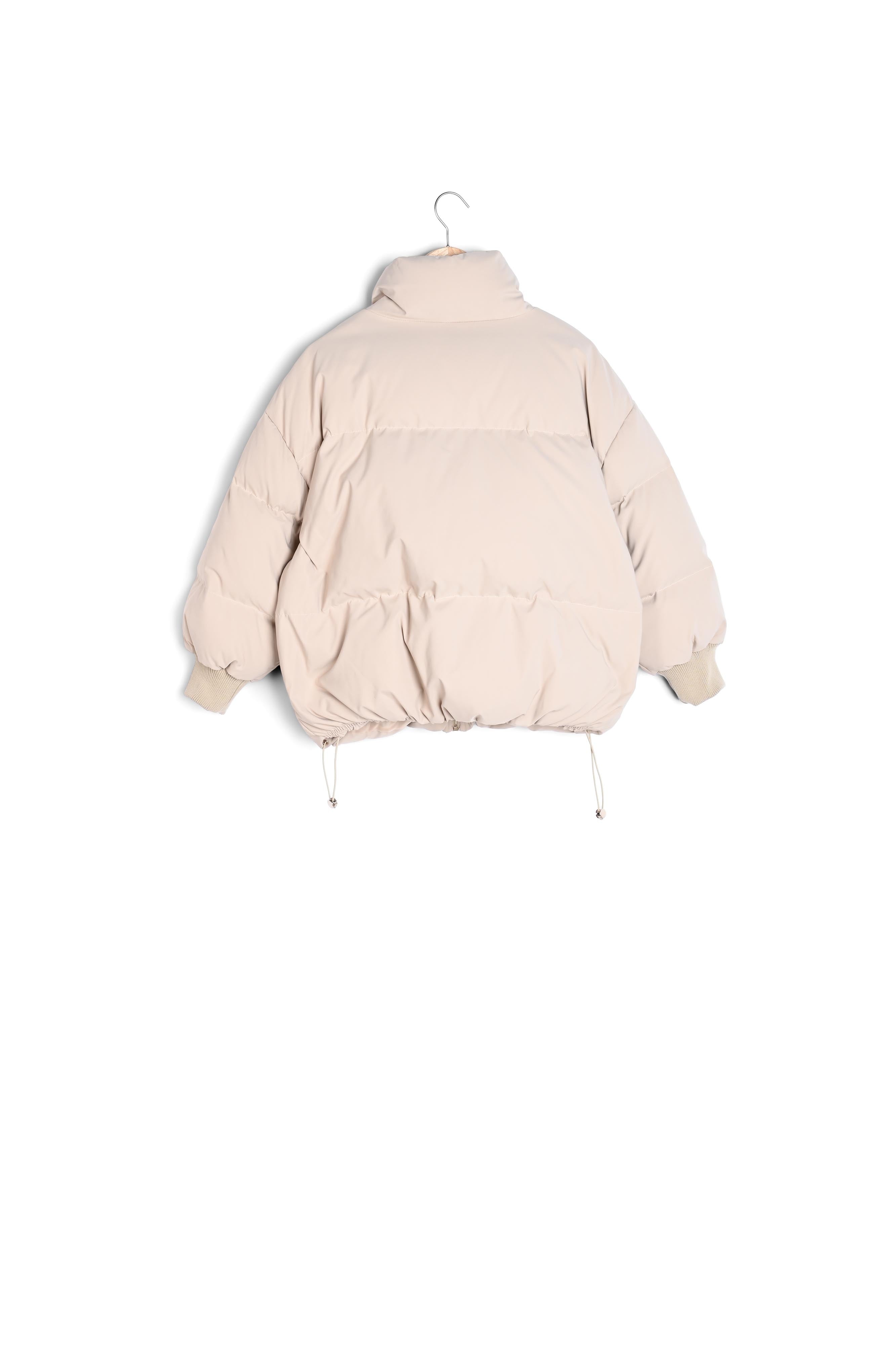 Doudoune courte et épaisse crème Olga Faume - seconde main