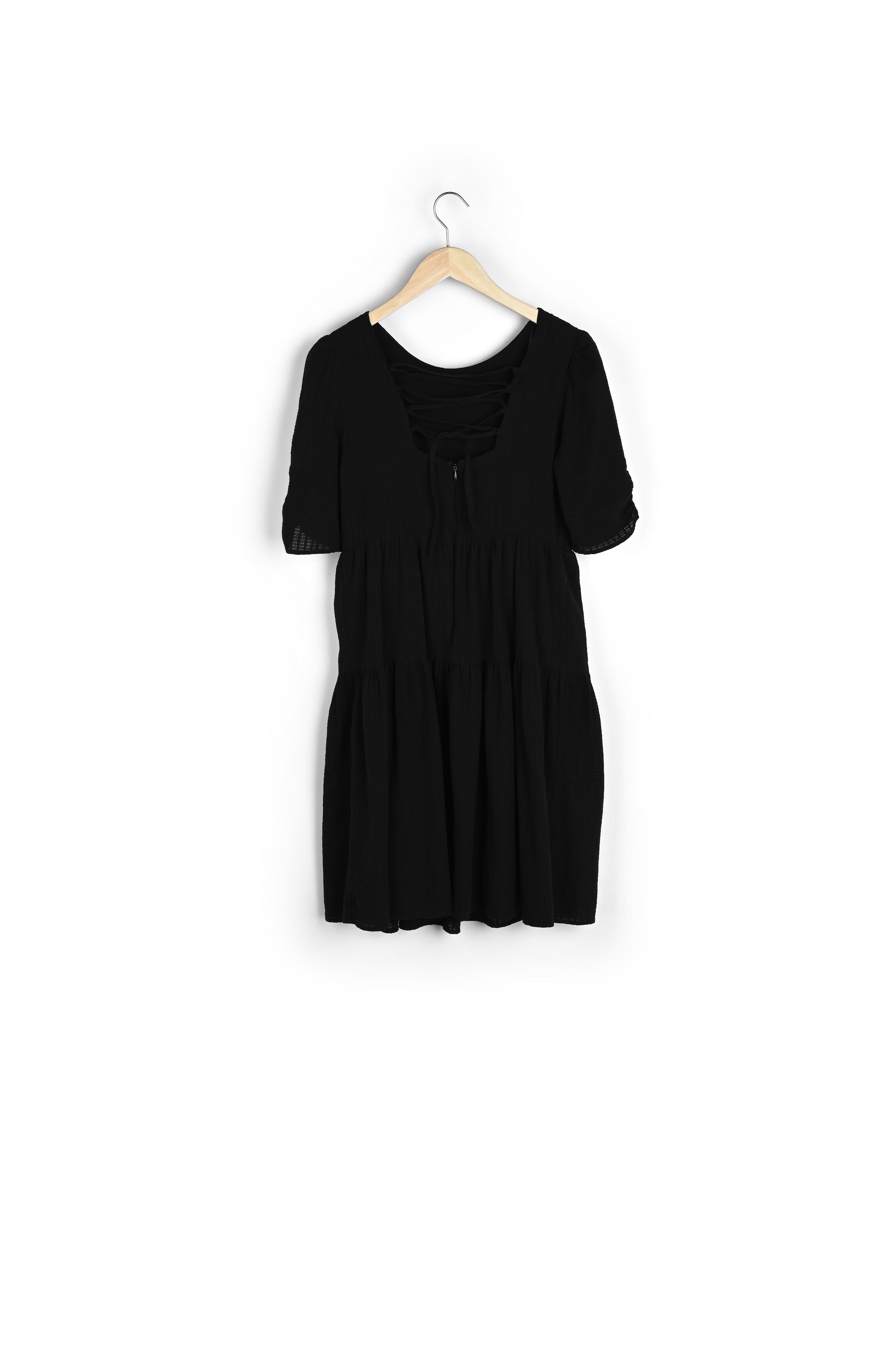 Robe dansante en coton noir Lorene Faume - seconde main