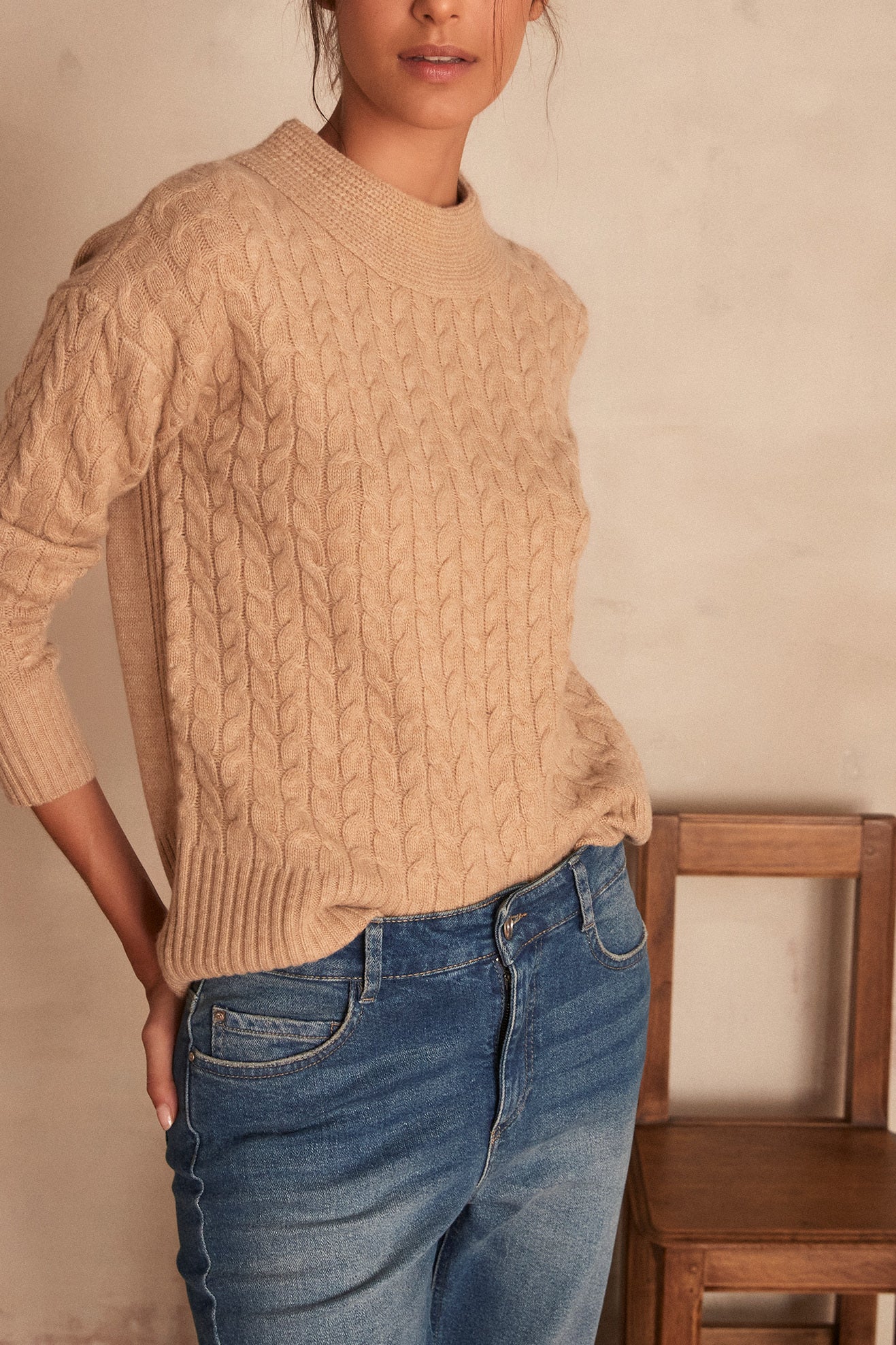 Pull en laine et yack Alistair Faume - seconde main