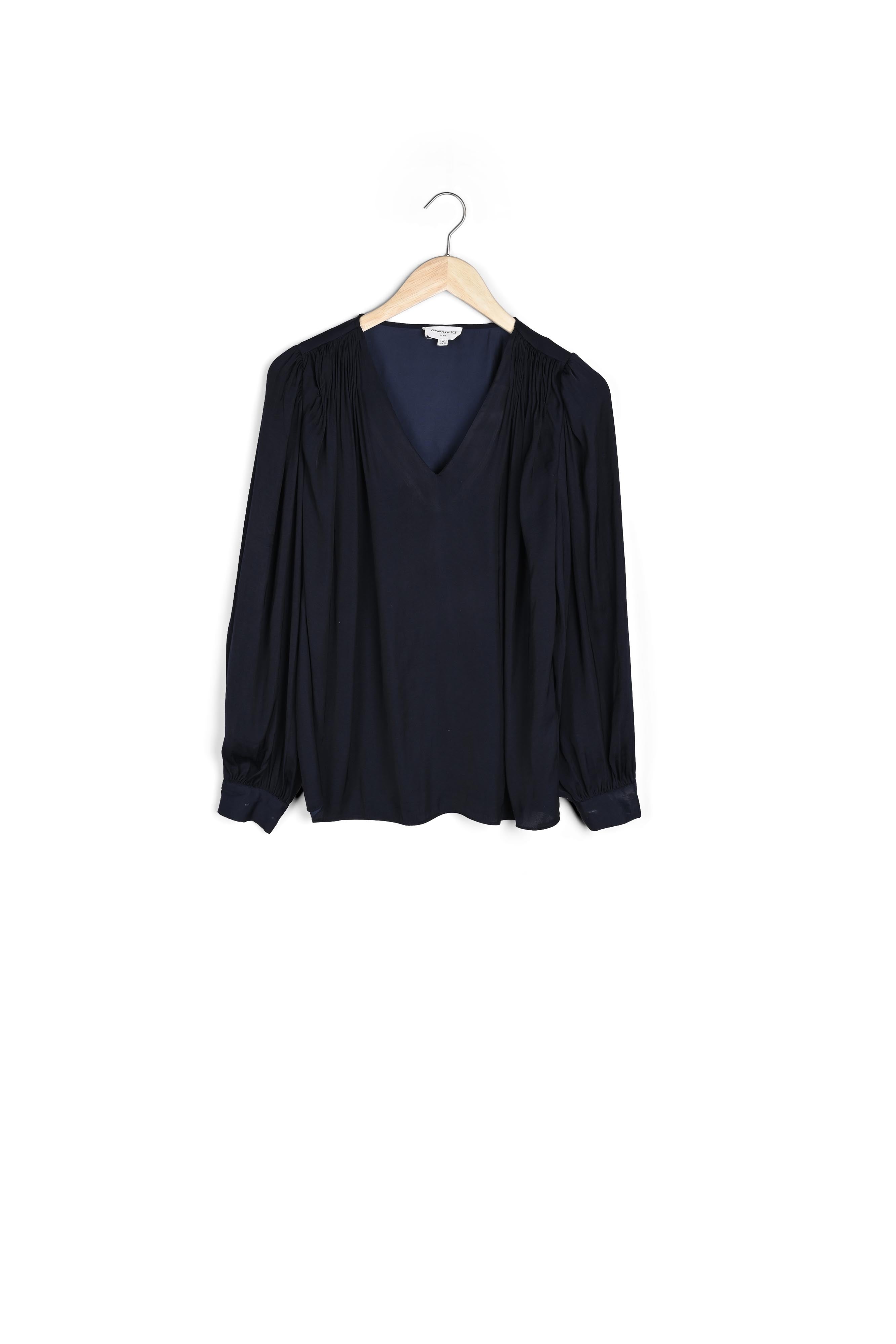 Blouse vaporeuse marine Elvera Faume - seconde main