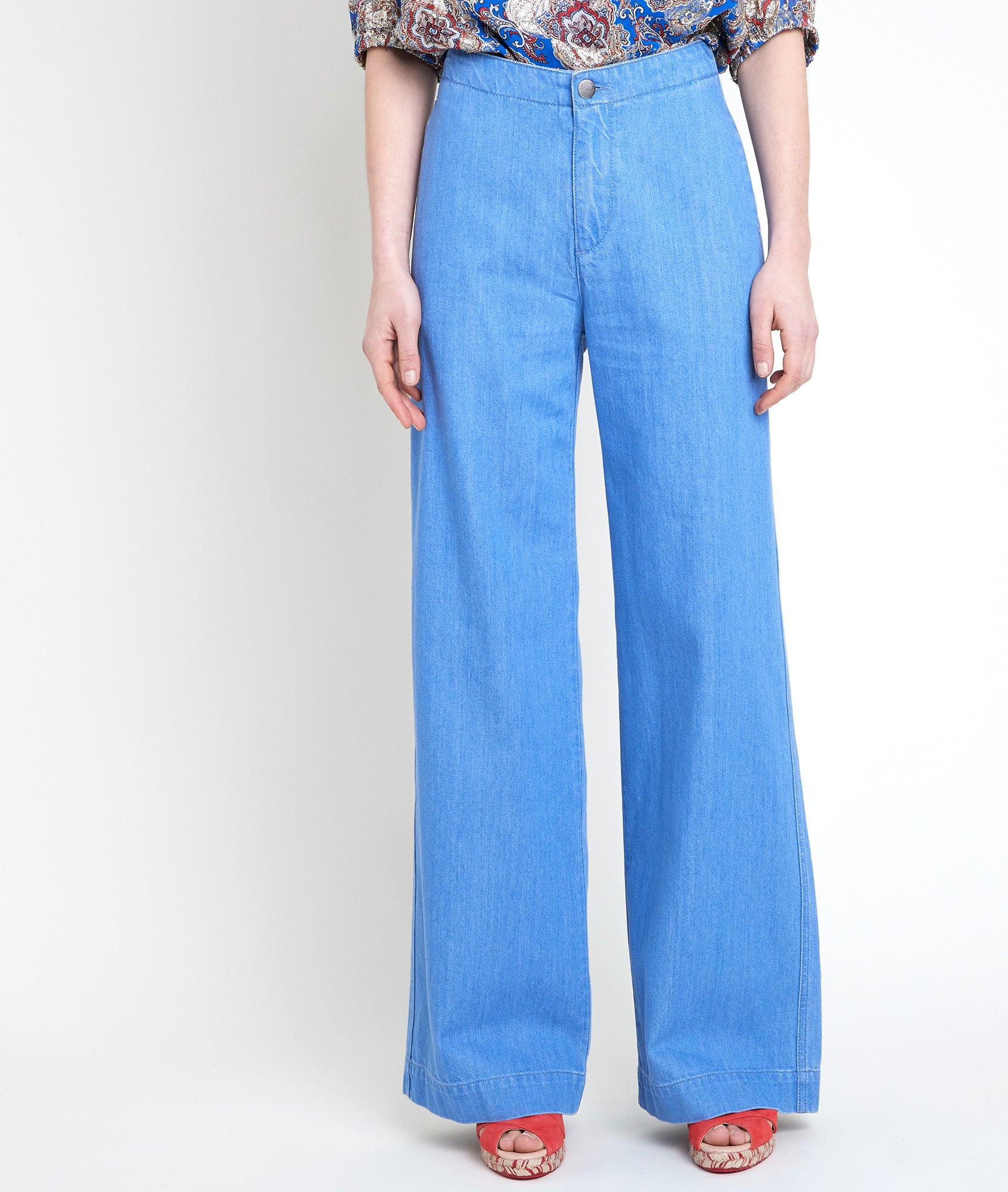 Jean wide leg en coton biologique Anastasia Faume - seconde main