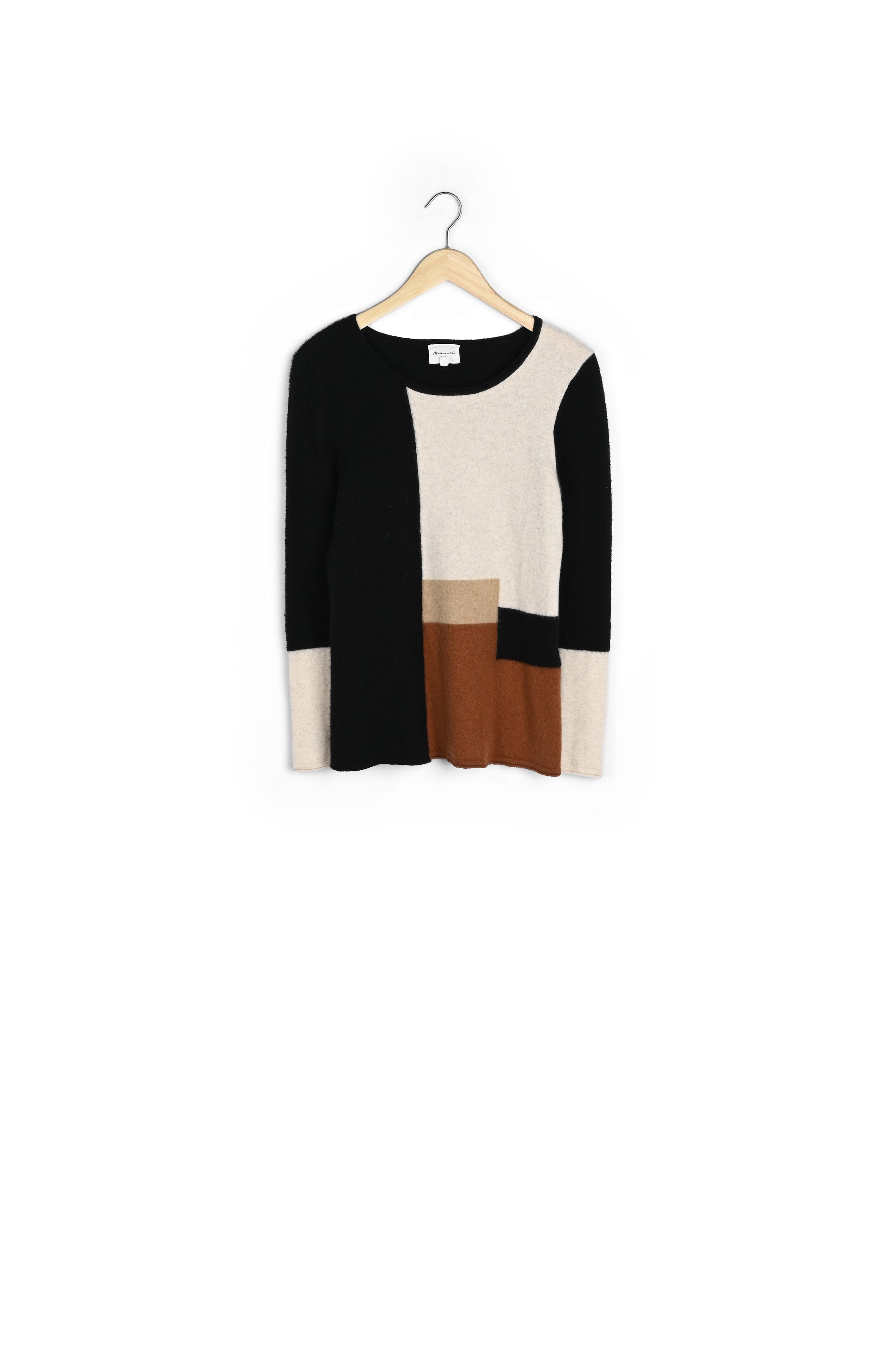 Pull en cachemire colorblock Freeze Faume - seconde main