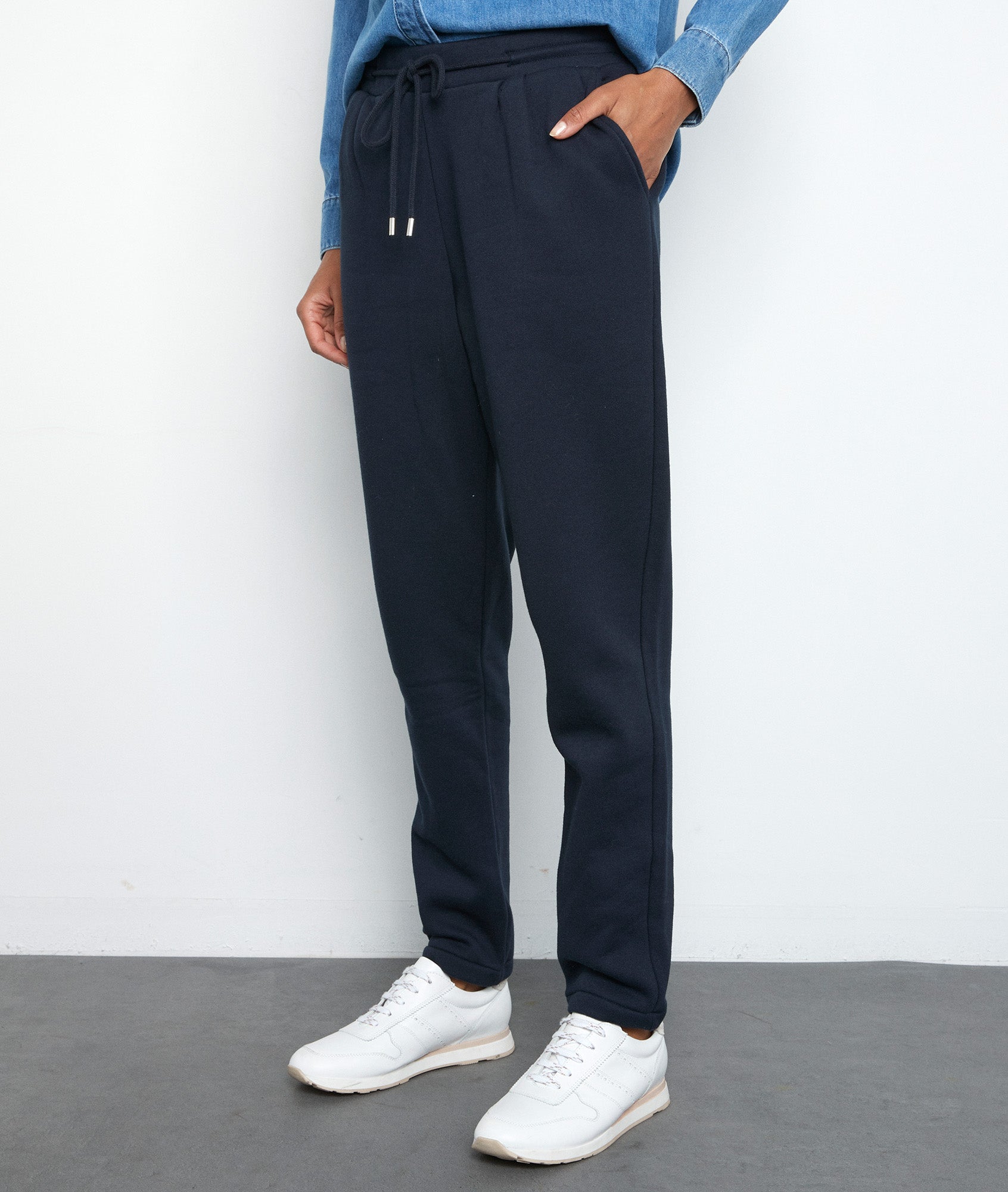 Pantalon molletoné bleu marine Everest Faume - seconde main