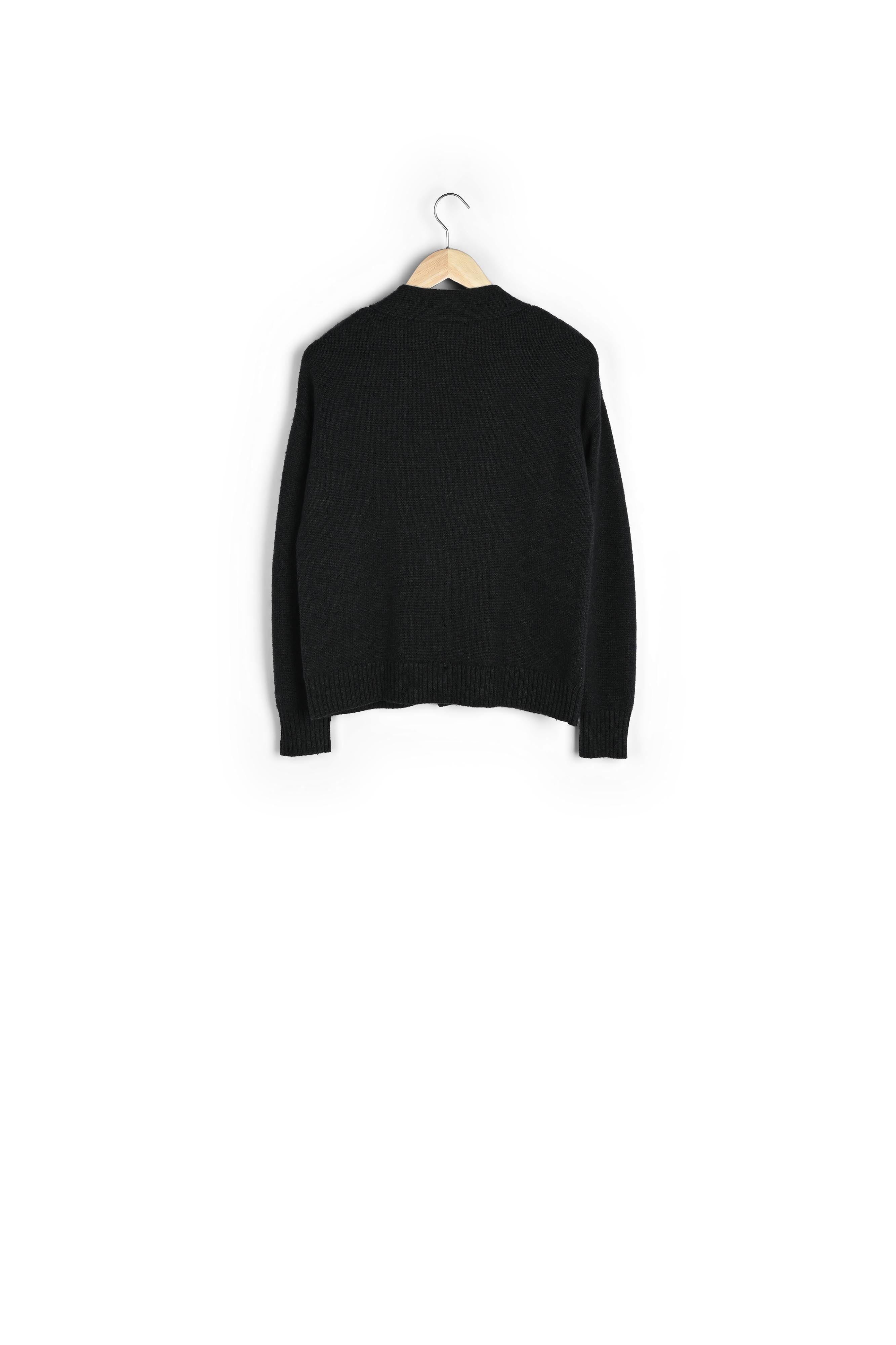 Cardigan en laine responsable et yack vert sapin Bella Faume - seconde main