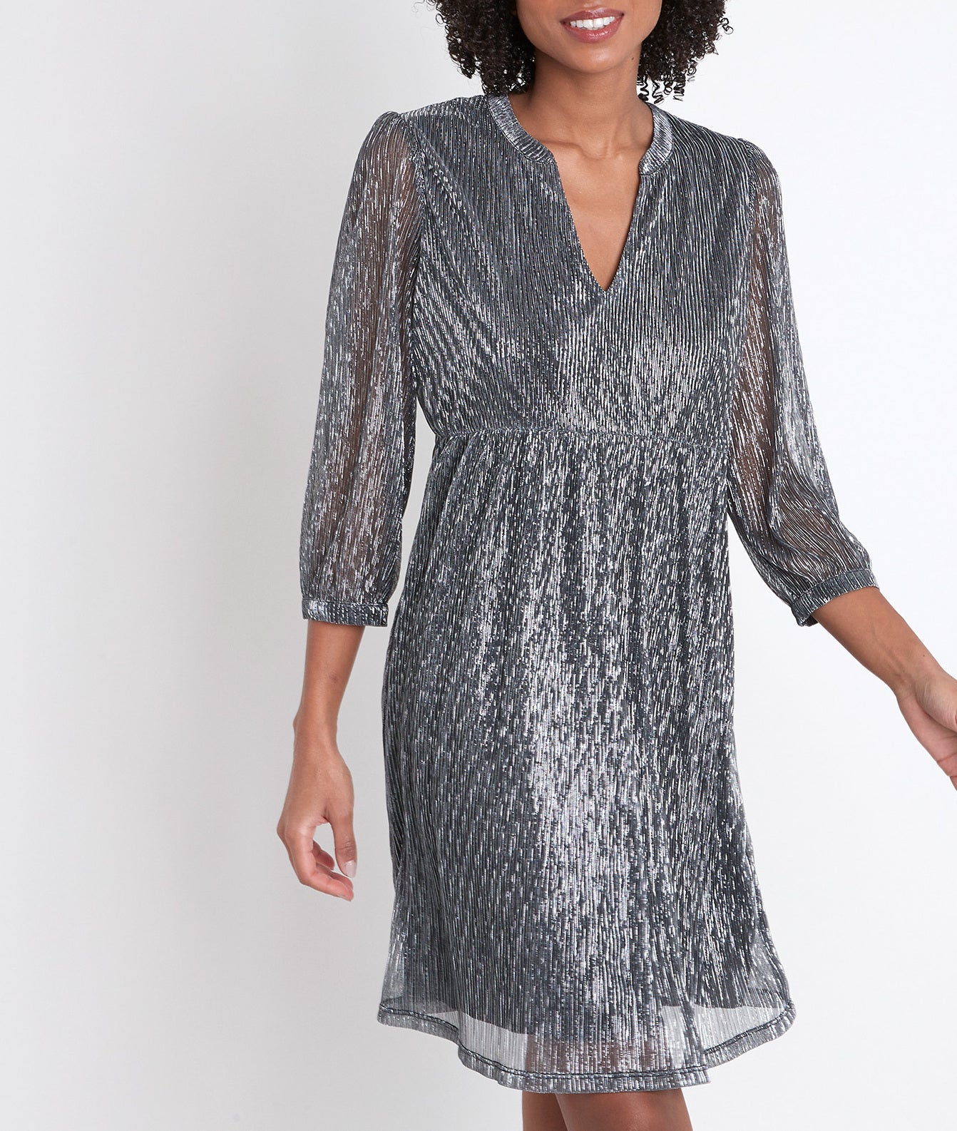 Robe droite lamée Cynthia Faume - seconde main