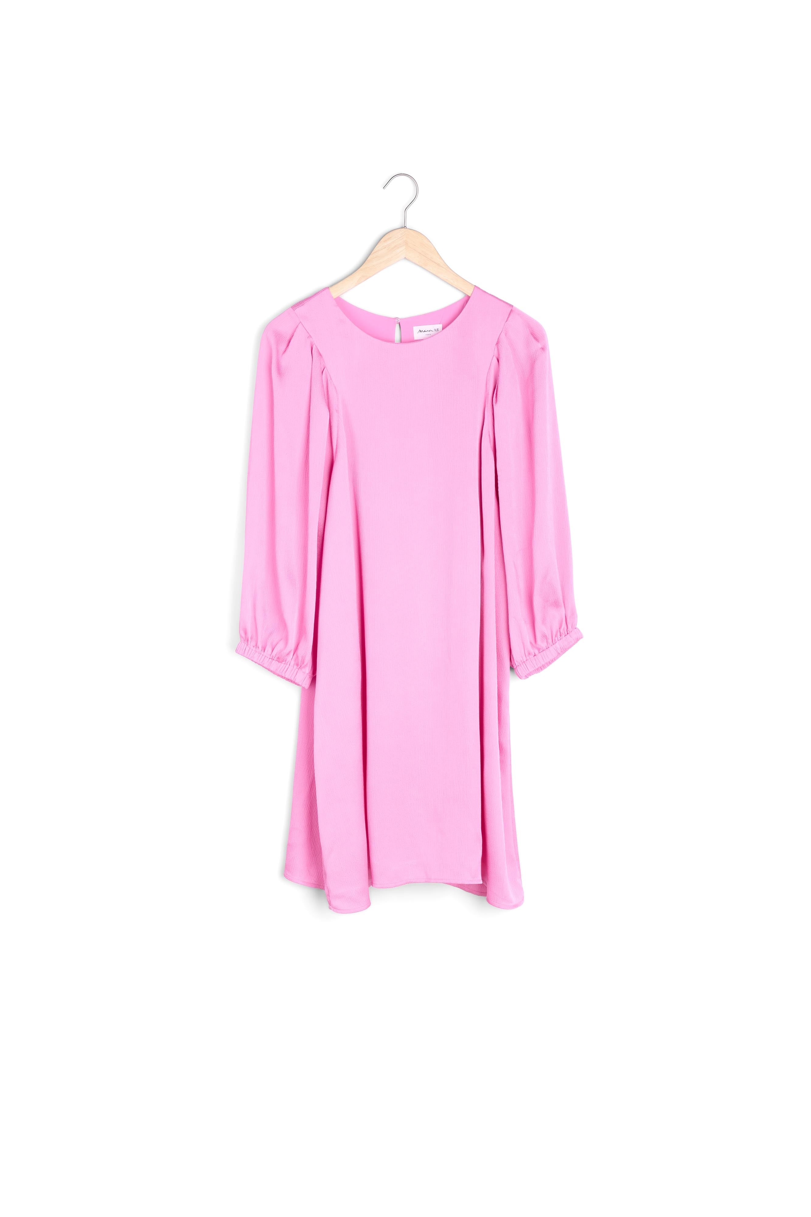 Robe courte à manches bouffantes rose Noeline Faume - seconde main