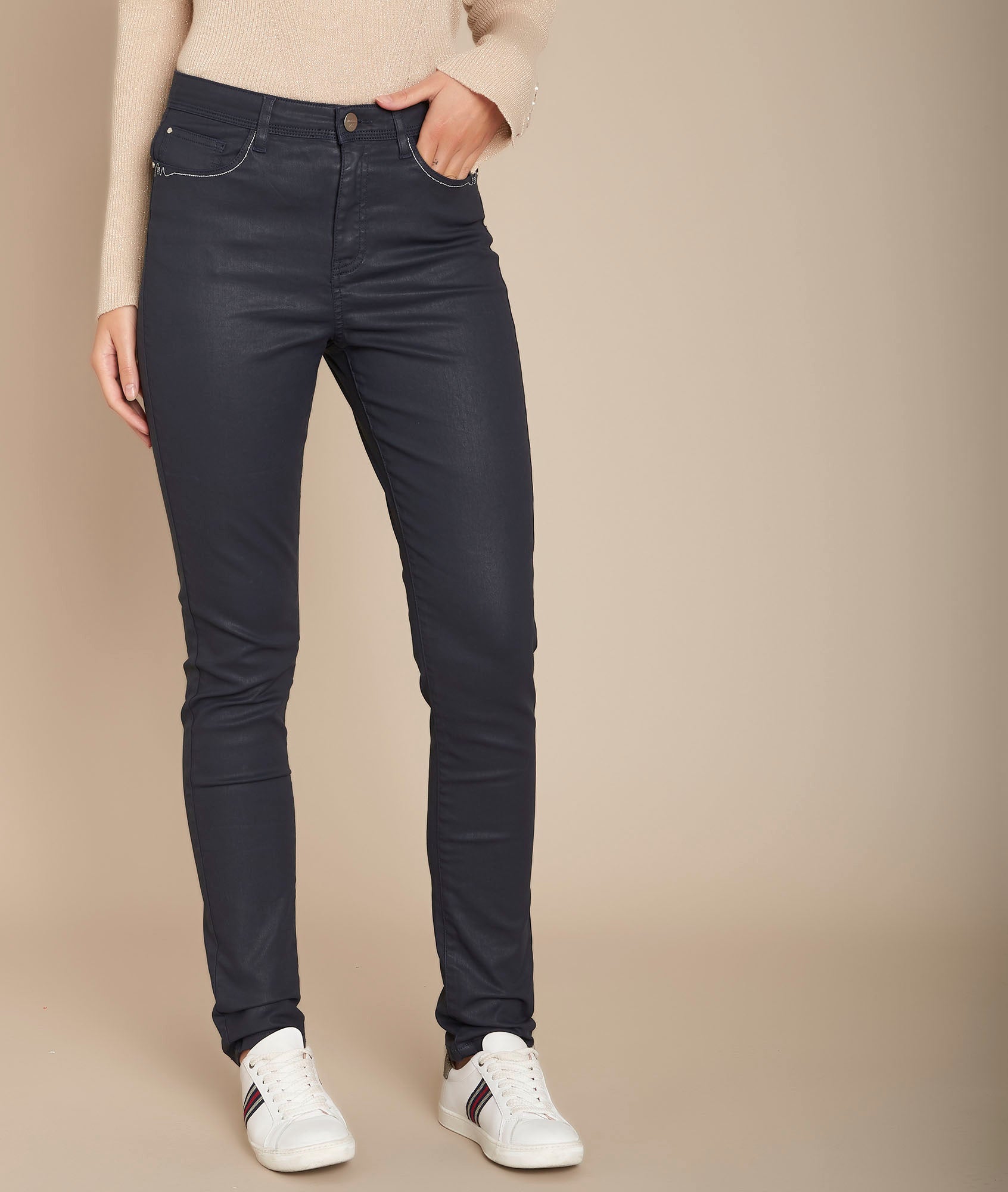 L'Iconique slim marine Socrate Faume - seconde main