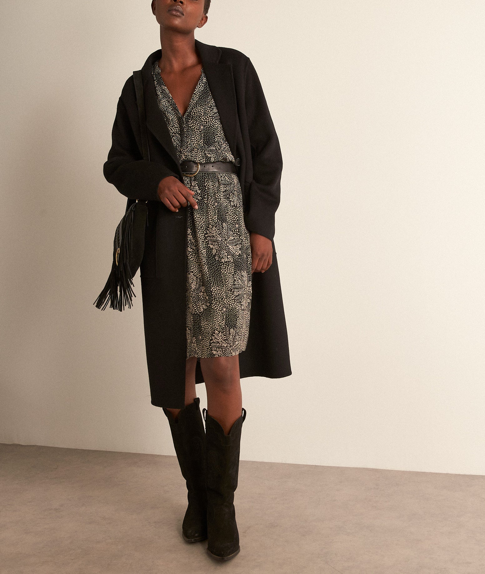 Robe courte imprimée Sosun Faume - seconde main