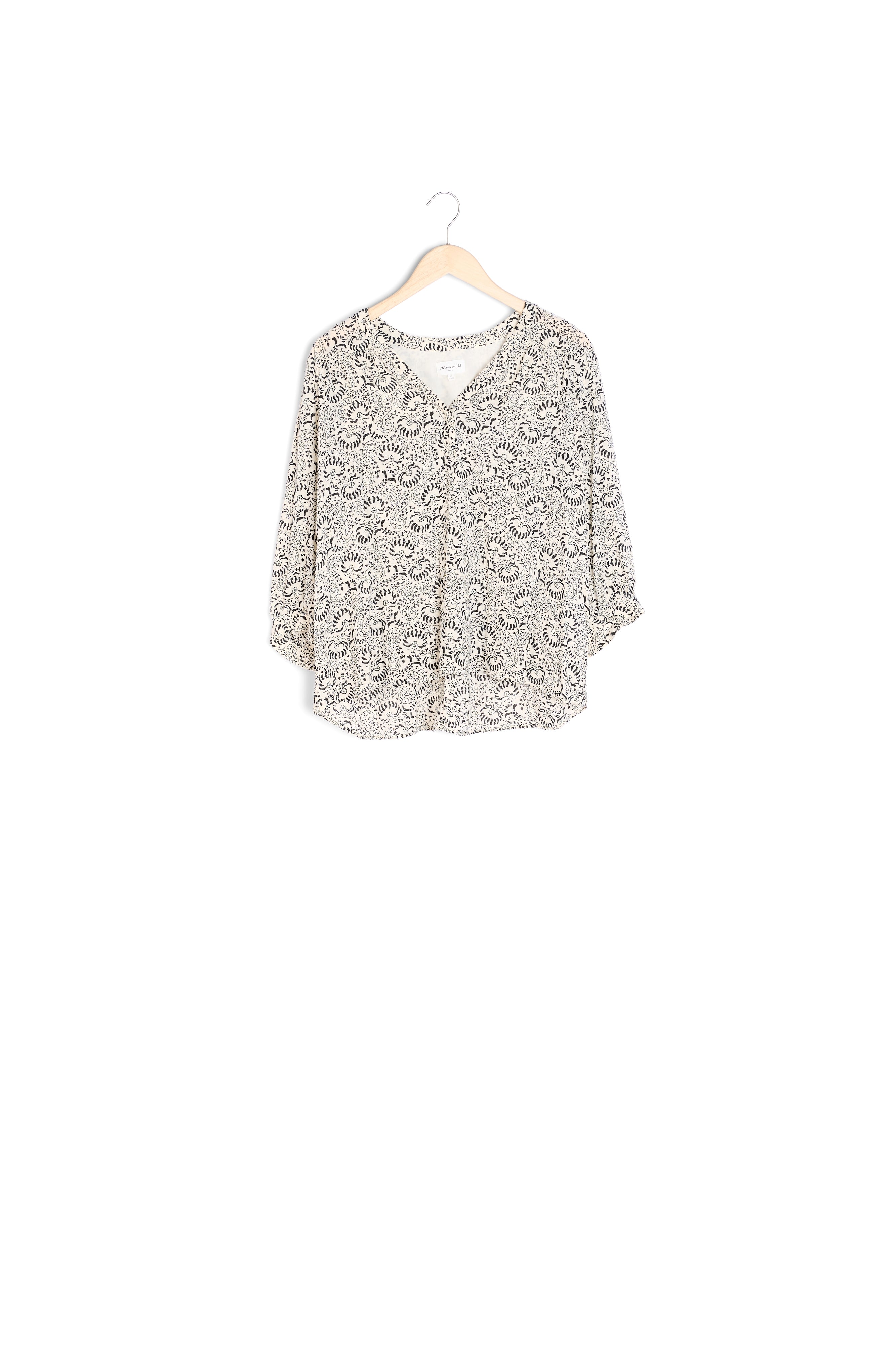 Blouse écrue imprimé fleuri Elsa Faume - seconde main