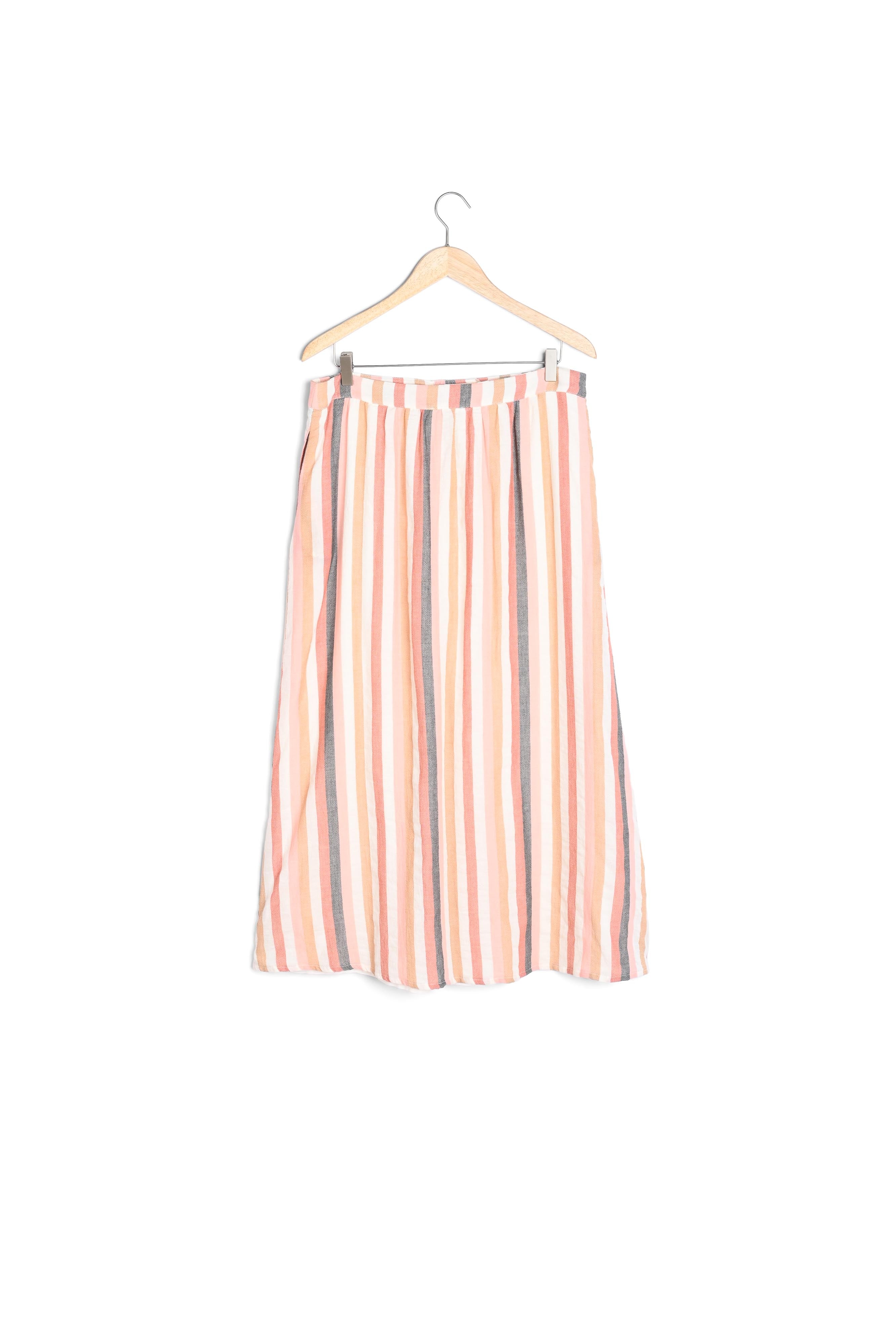 Jupe rayée boutonnée Genny Faume - seconde main