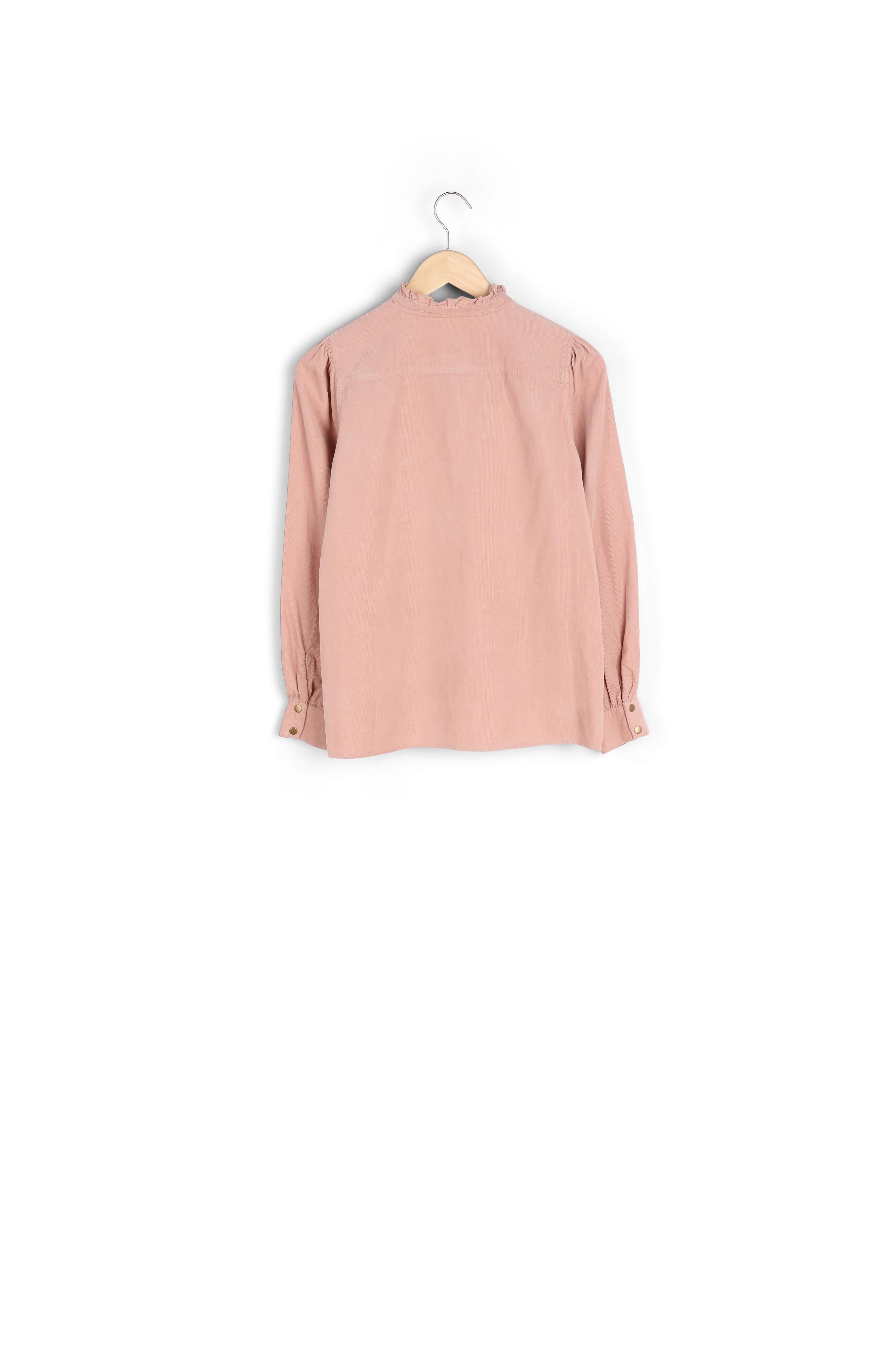 Chemise Jeraldine rose manches bouffantes Faume - seconde main