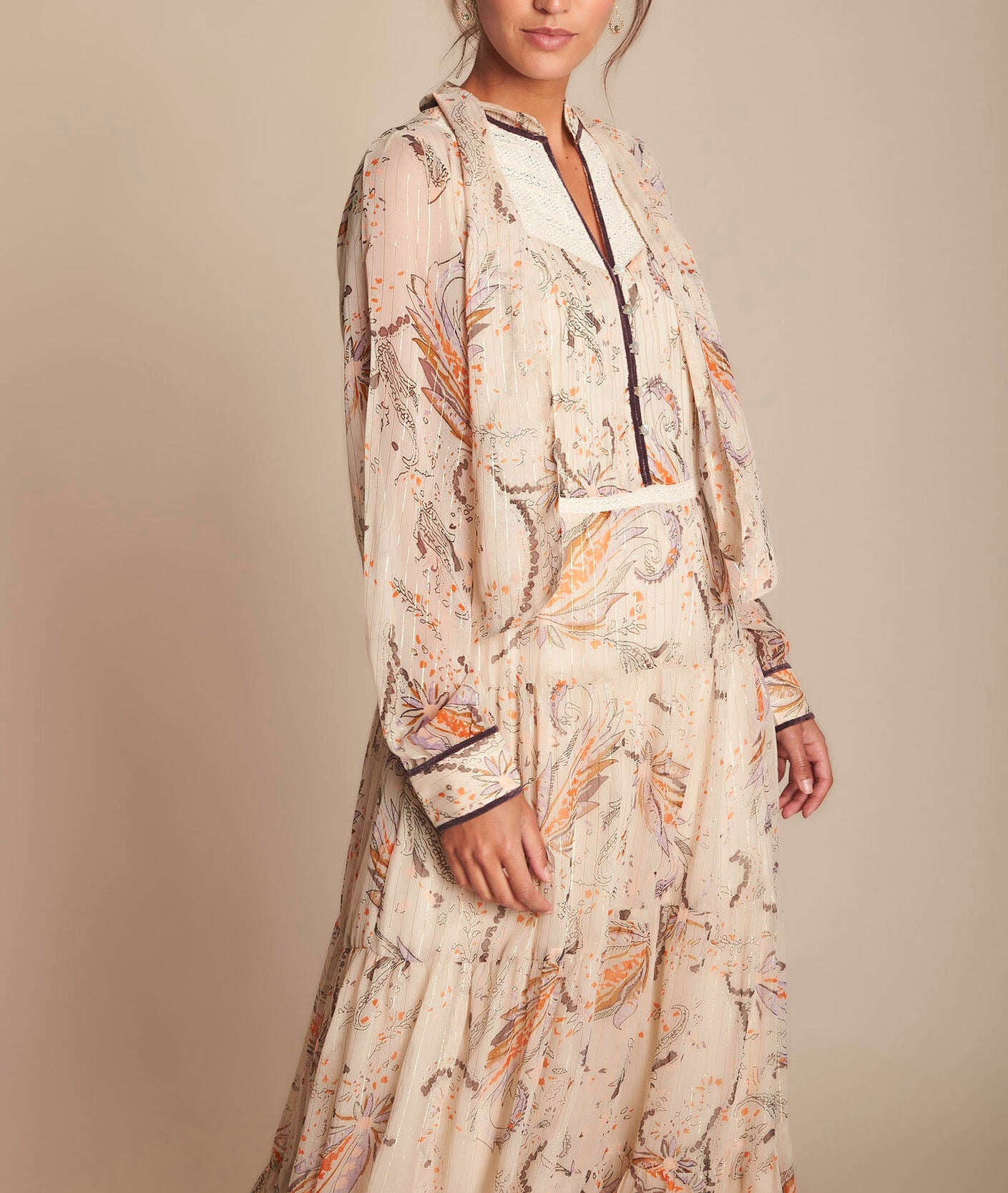 Robe longue imprimée Imane Faume - seconde main