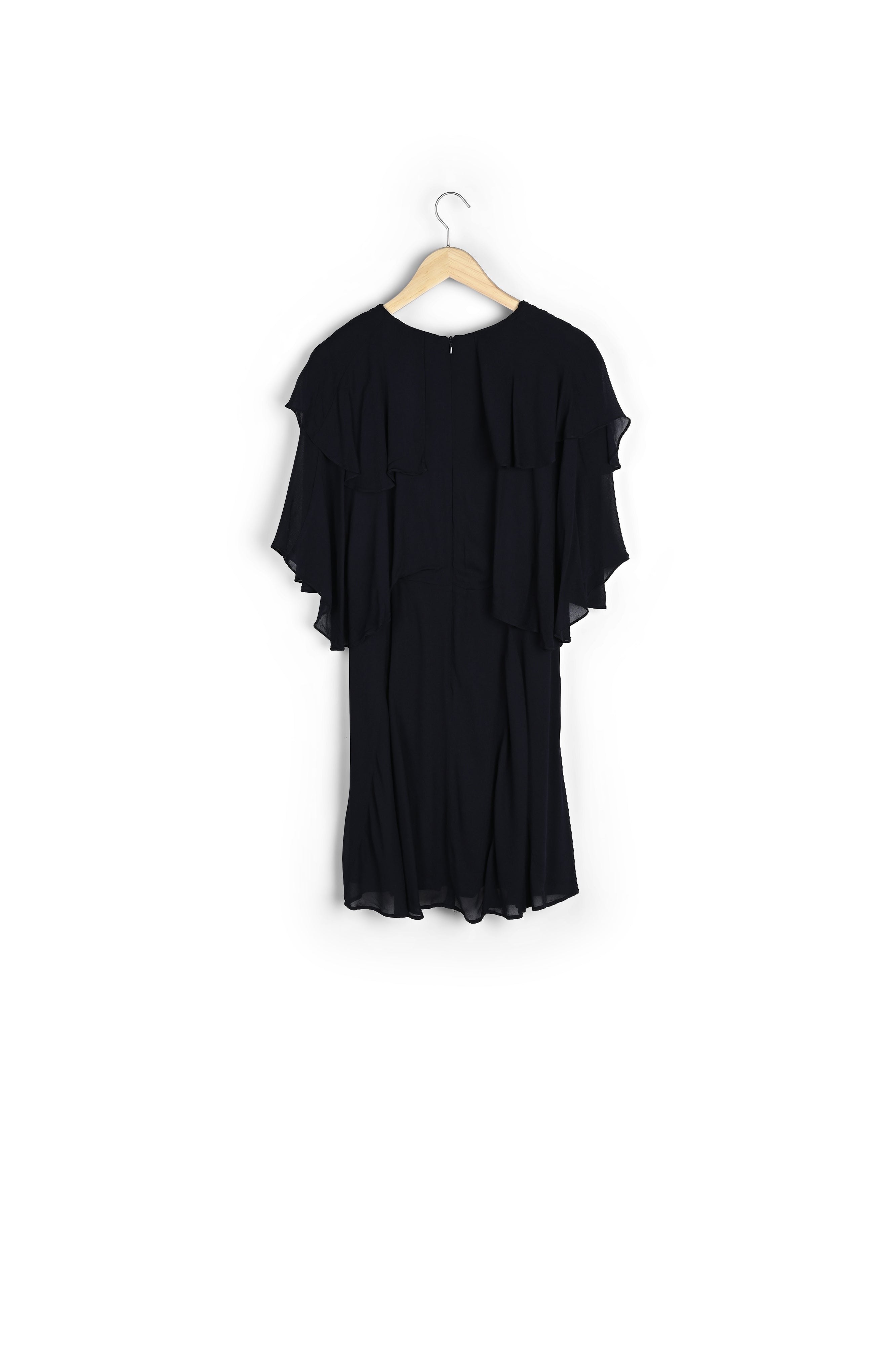 Robe courte et volantée marine Nina Faume - seconde main