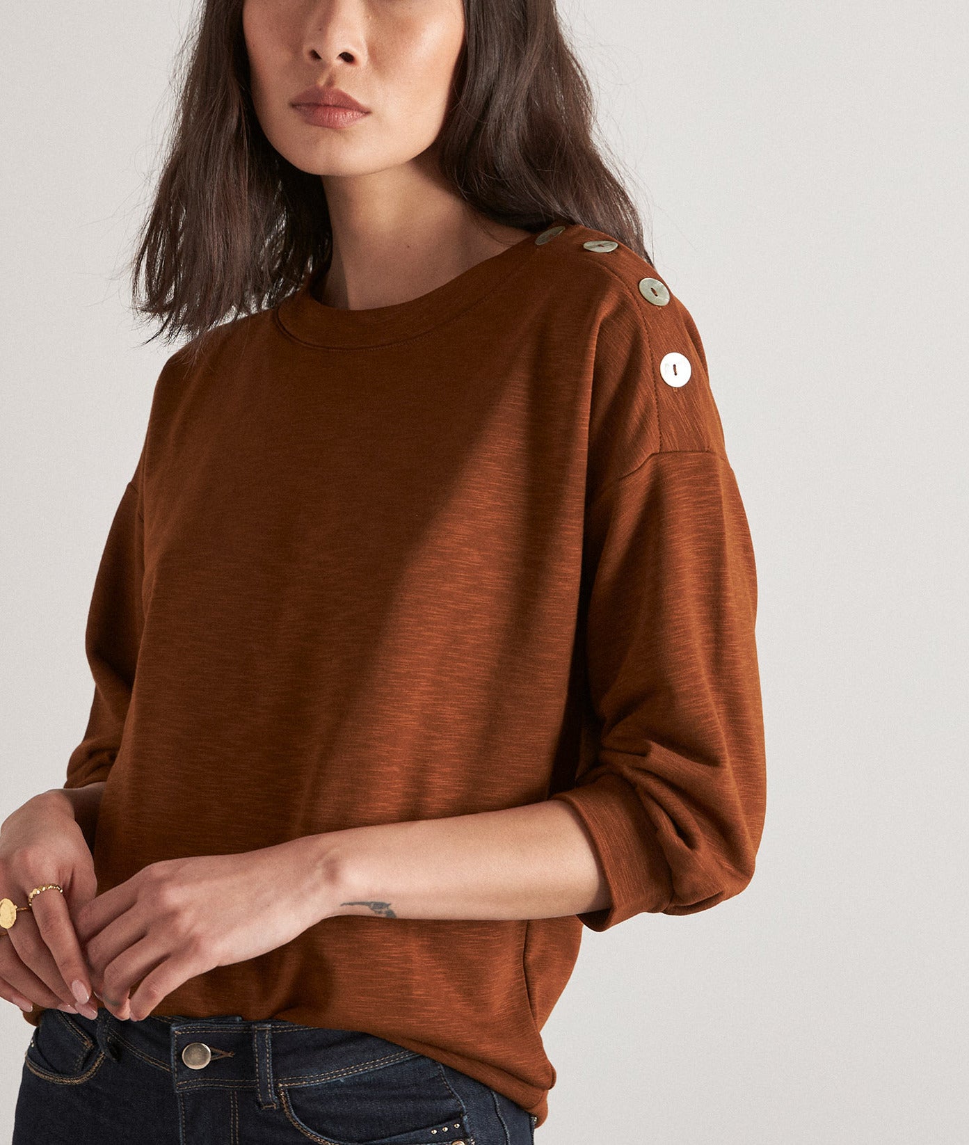 Sweat-shirt Cliff Faume - seconde main