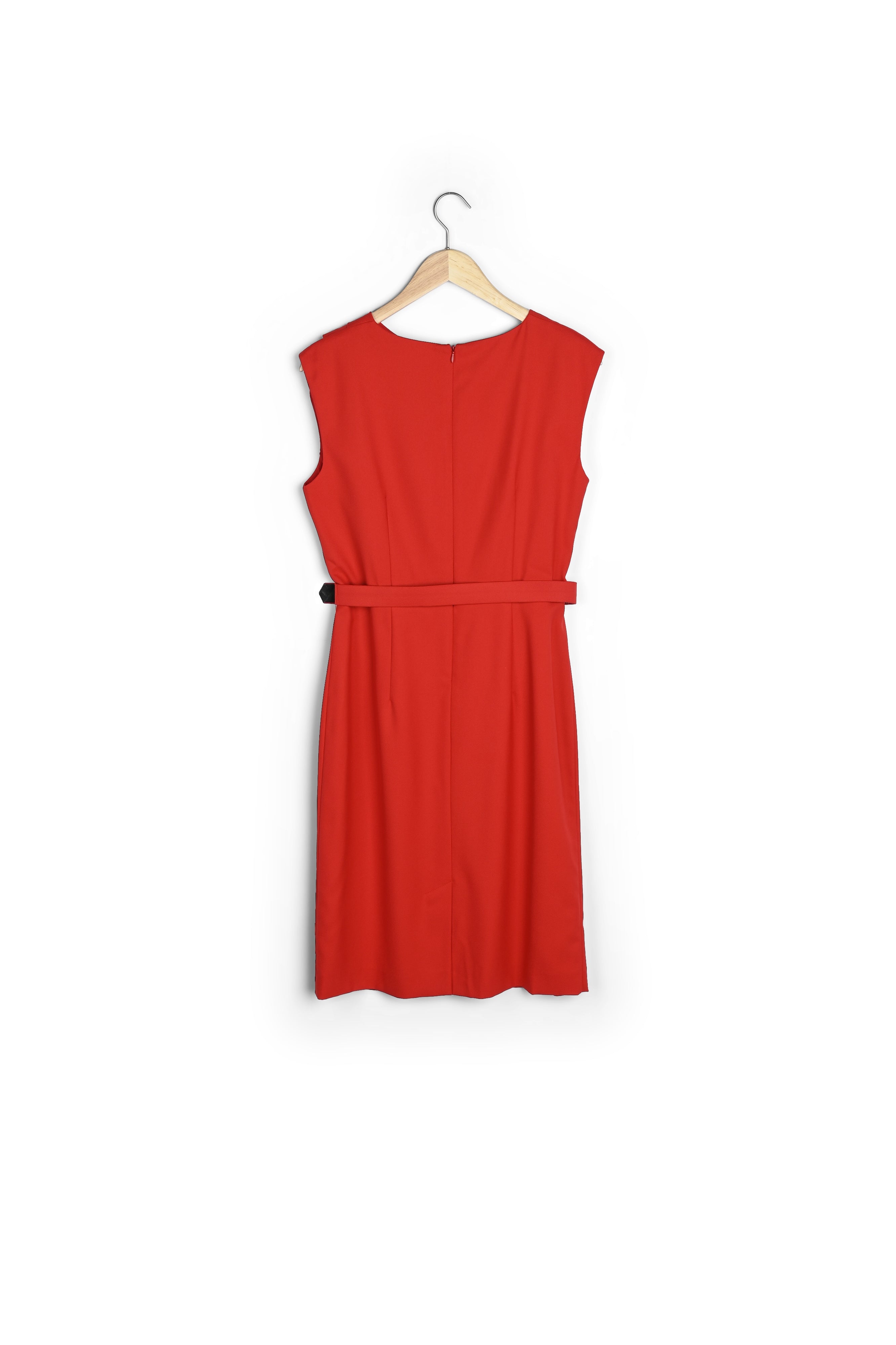 Robe rouge drapée Idalie Faume - seconde main