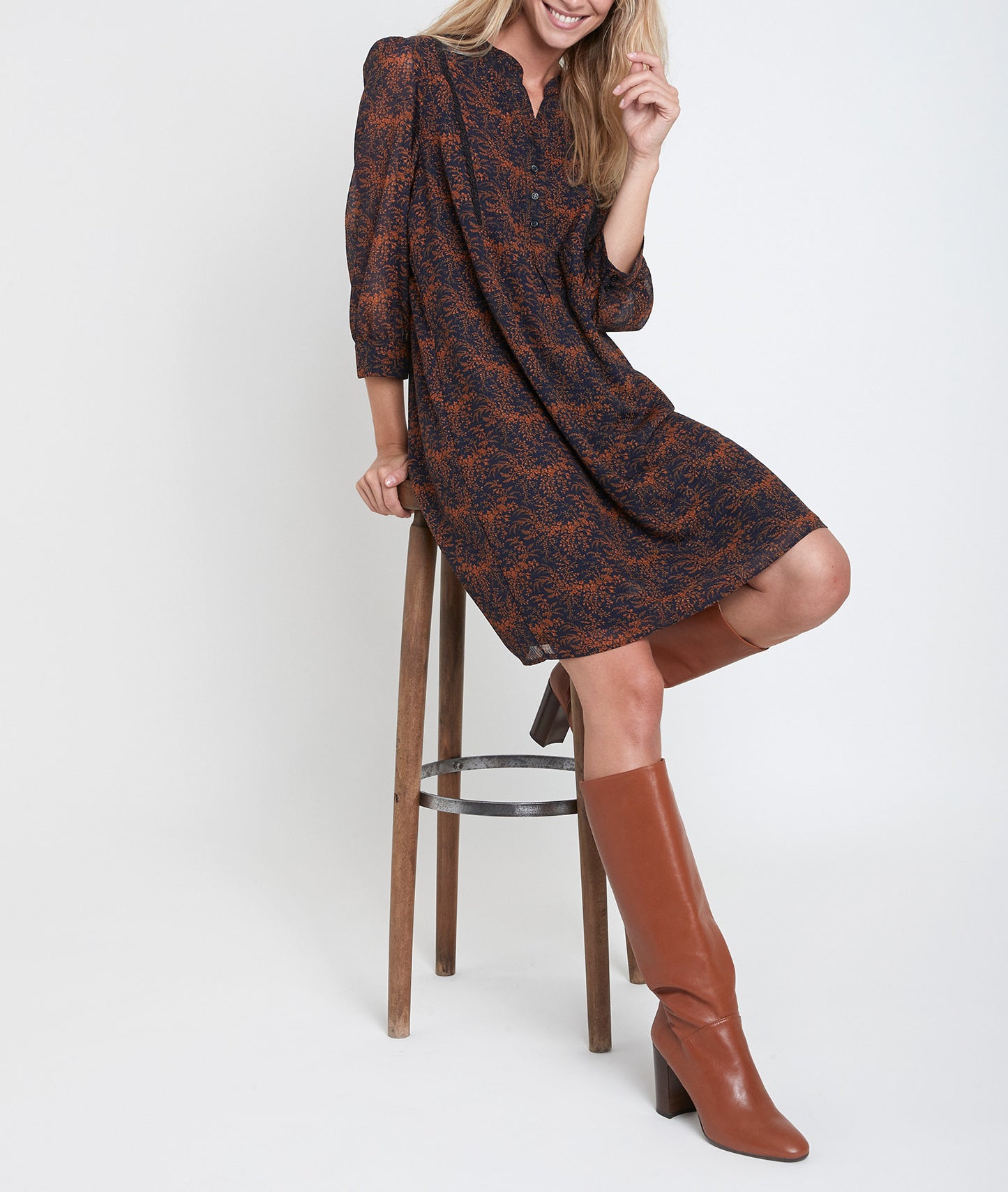 Robe imprimée Colline Faume - seconde main