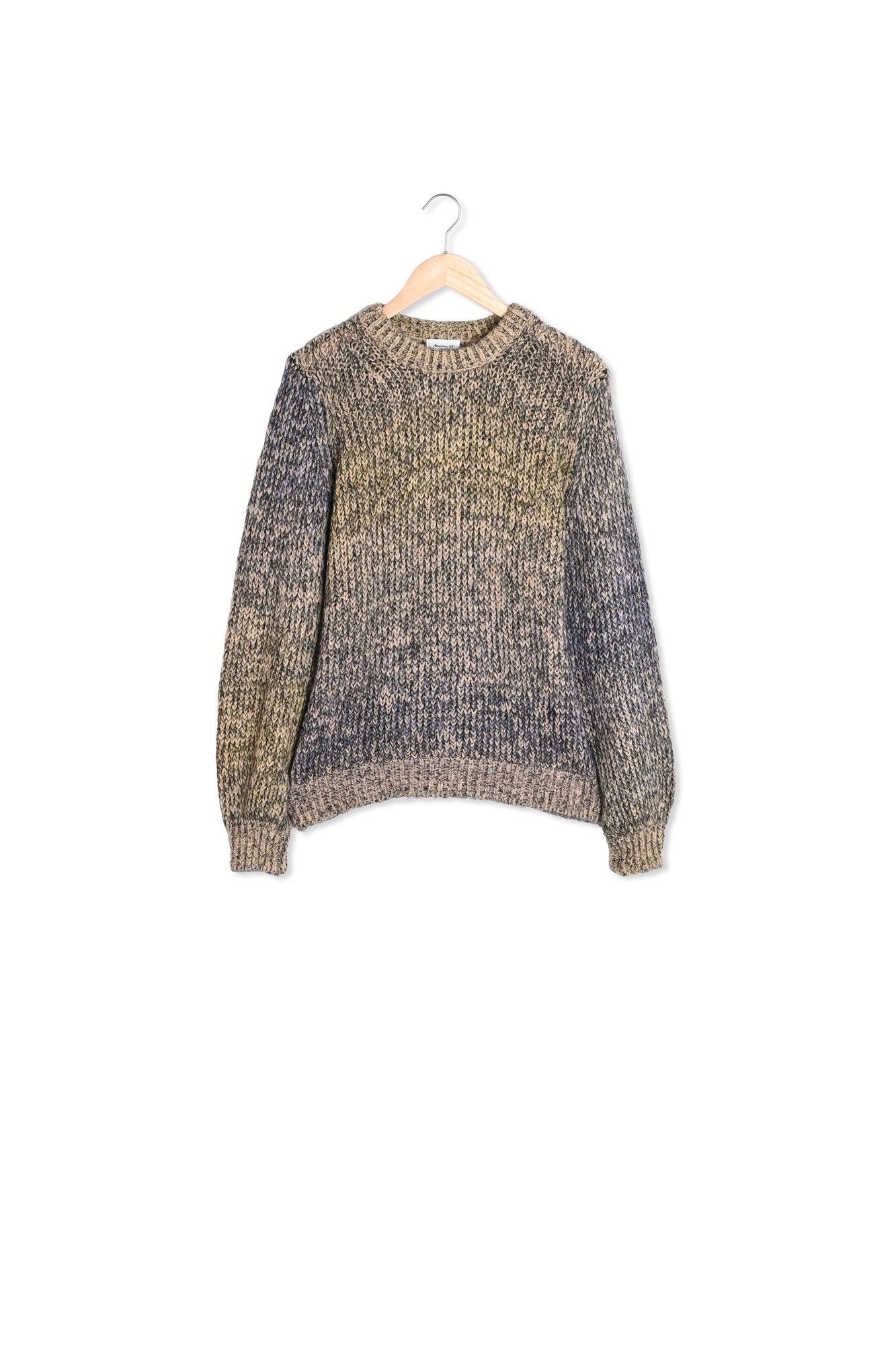 Pull italien en laine bronze Bambou Faume - seconde main