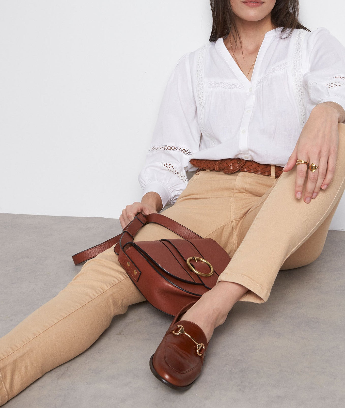 Slim en coton miel Sultan Faume - seconde main