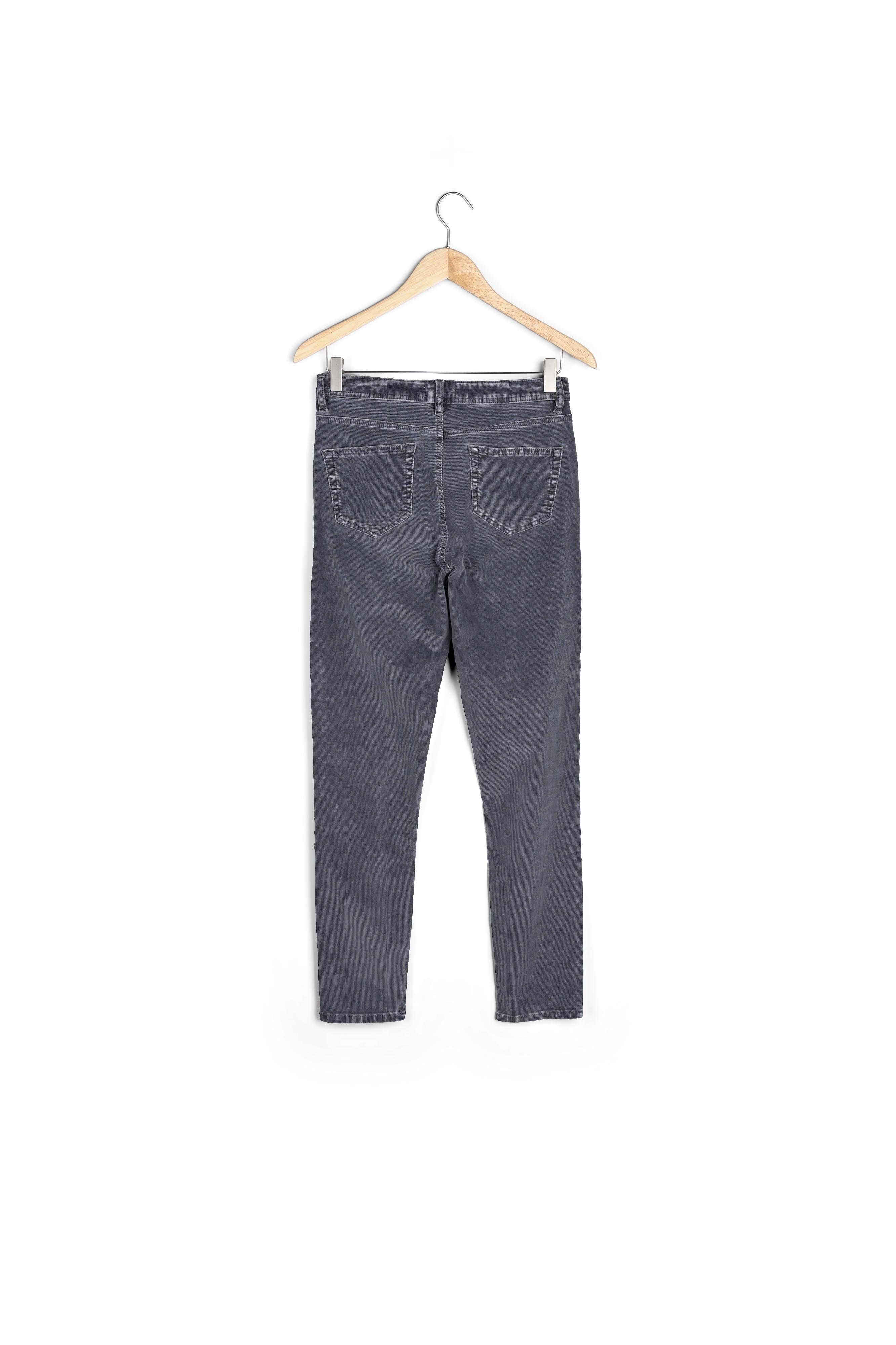 Slim en velours milleraies anthracite Sultan Faume - seconde main