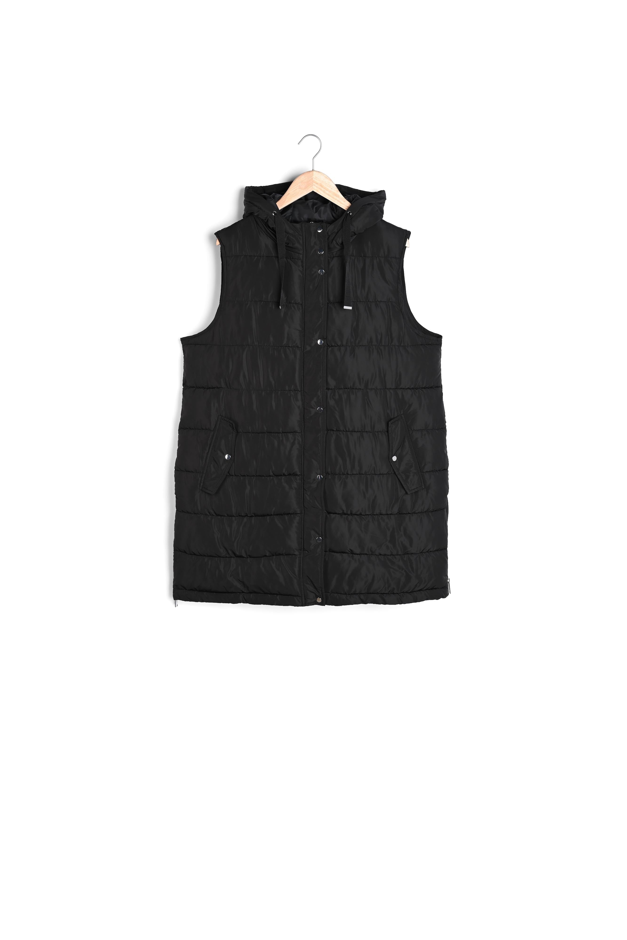 Doudoune sans manches longue noire Melrose Faume - seconde main