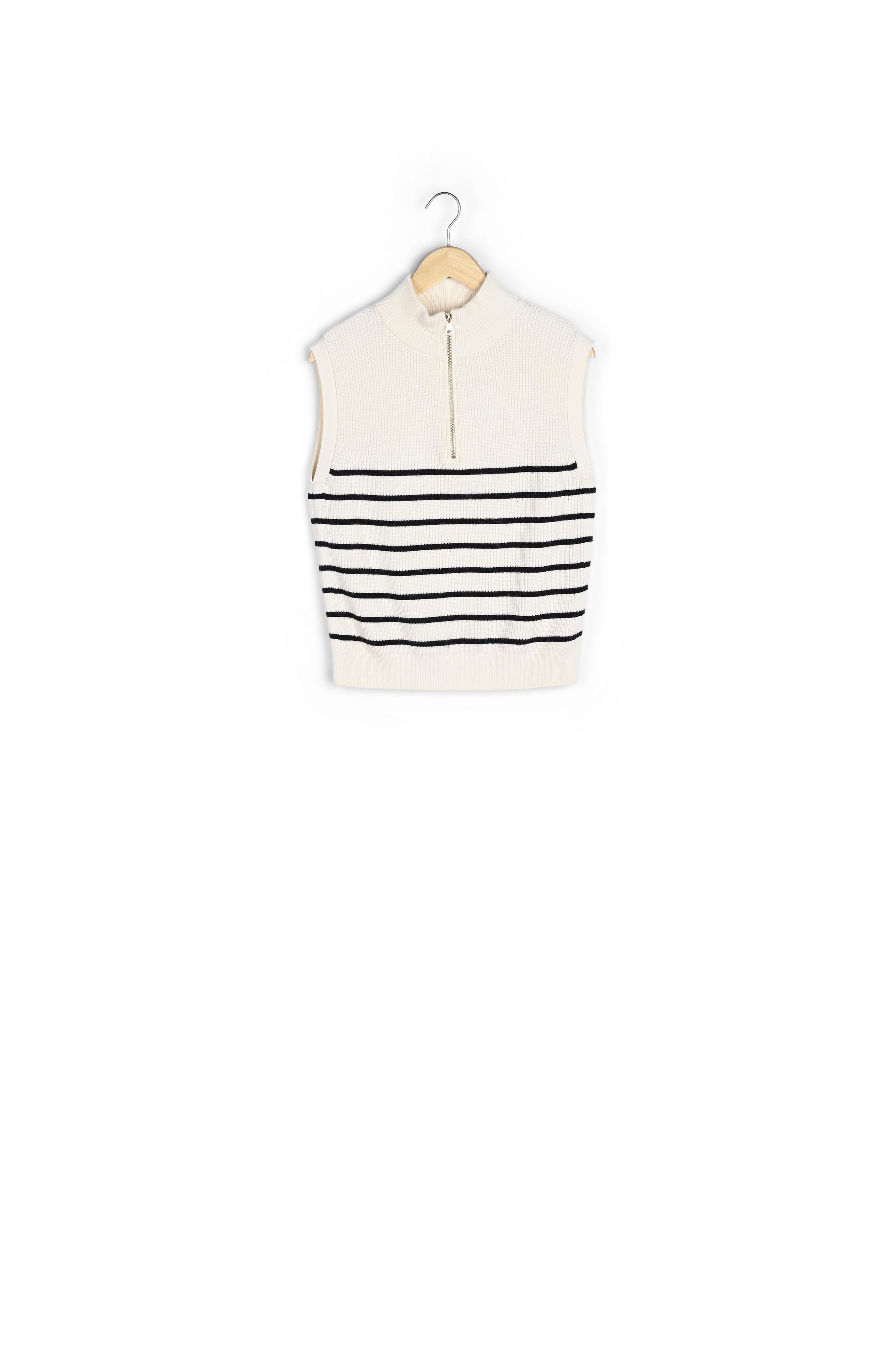 Pull marinière sans manches Barthelemy Faume - seconde main