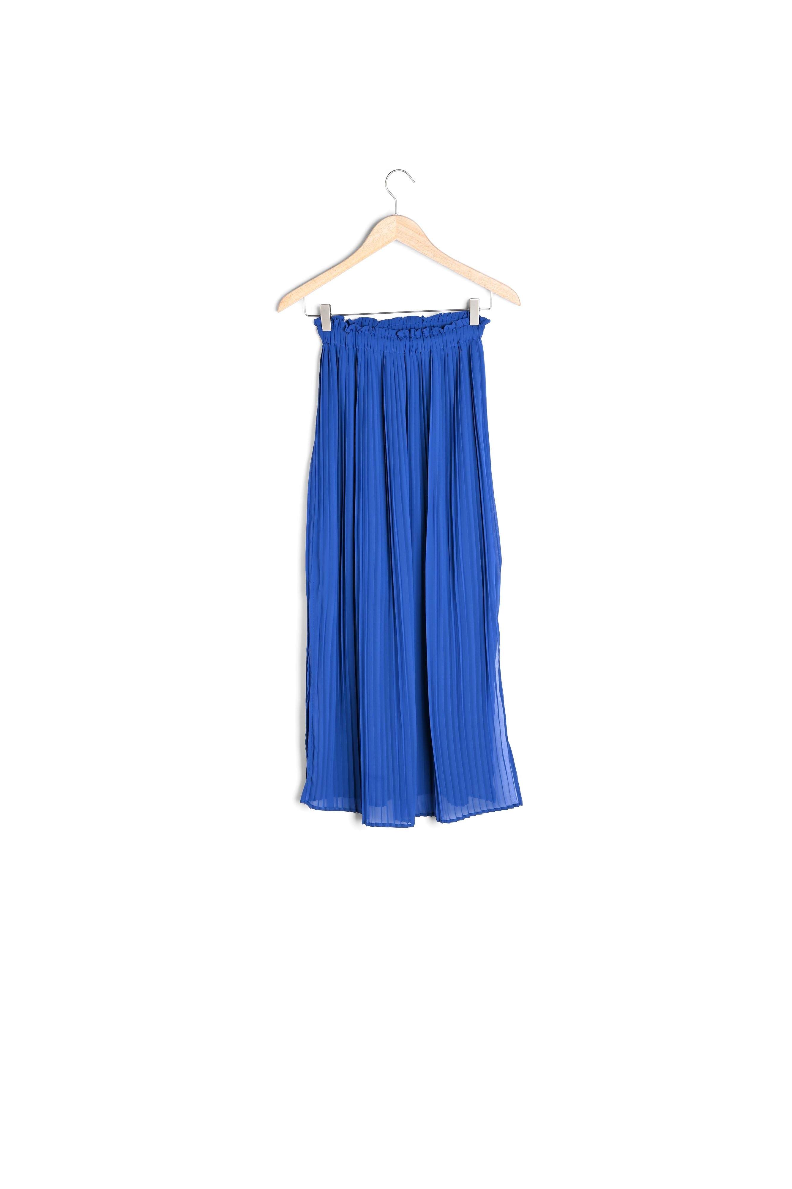 Jupe bleue plissée Sofia Faume - seconde main