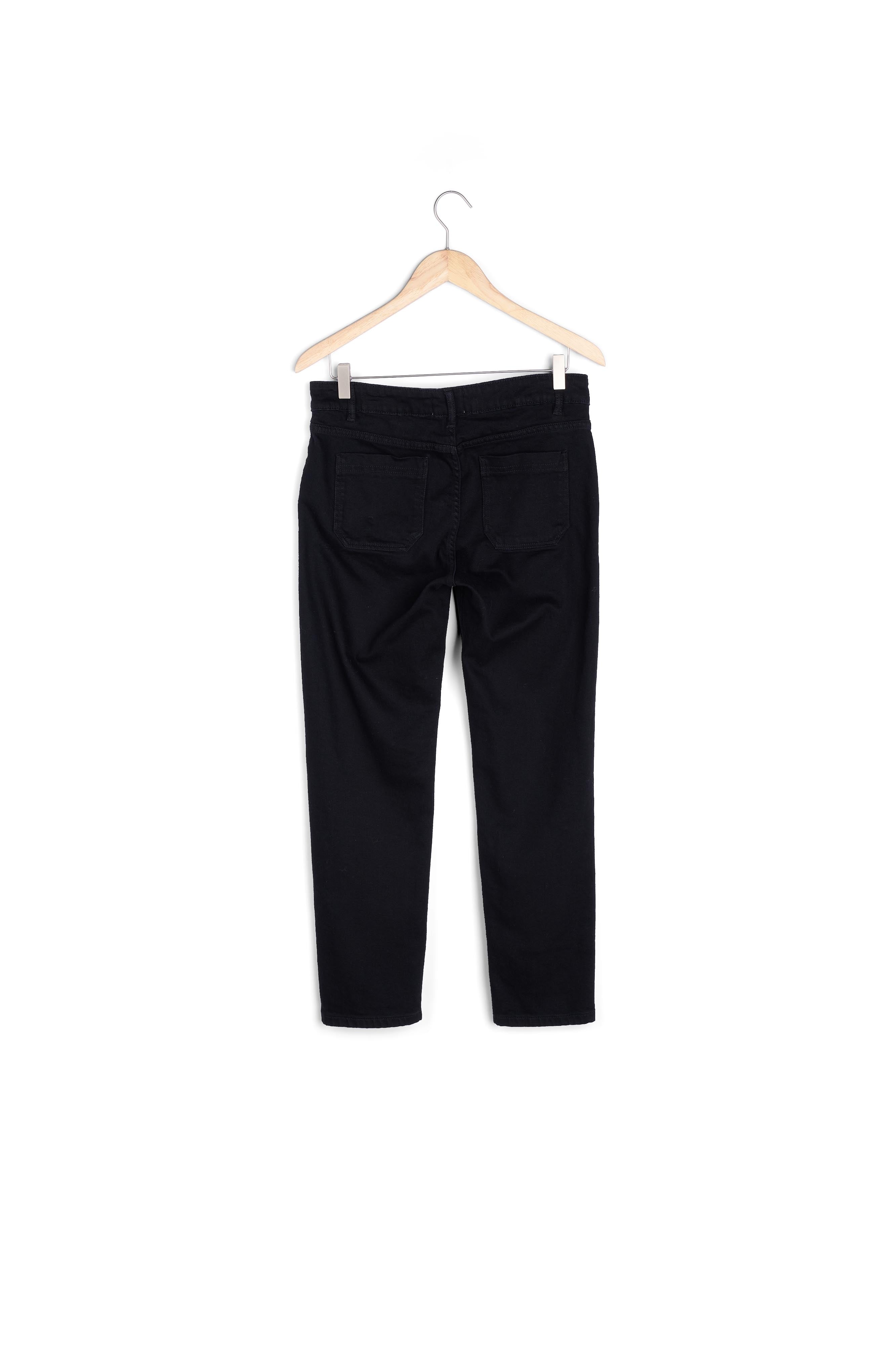 Jean chino en coton noir Nalla Faume - seconde main