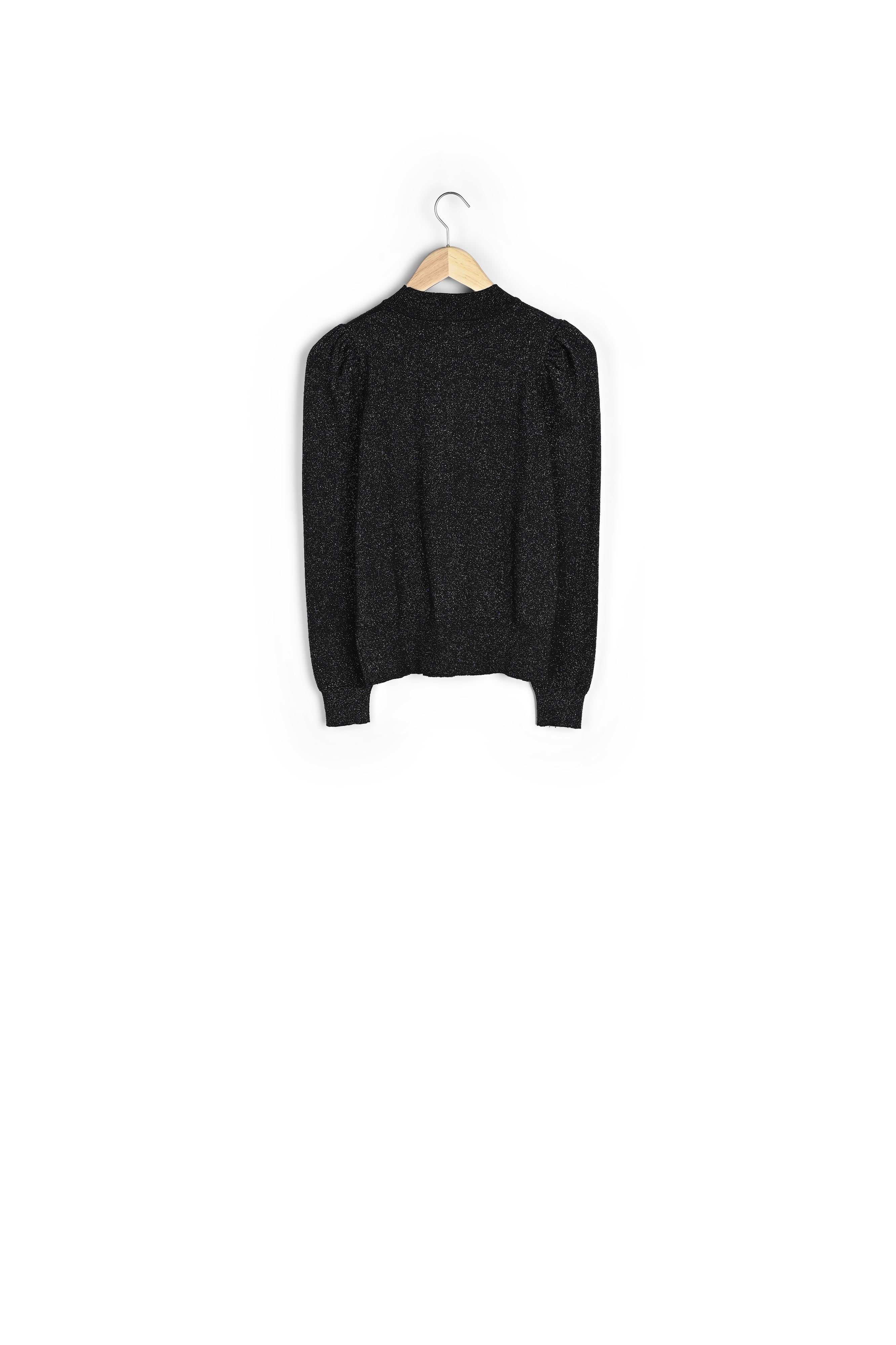 Pull fin et scintillant noir Bayen Faume - seconde main