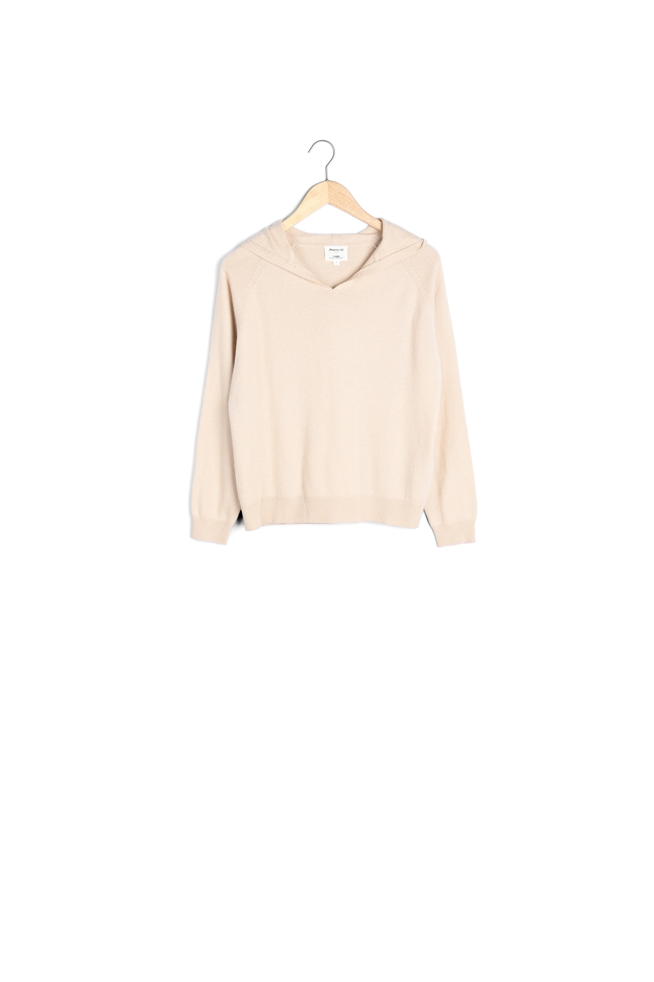 Pull en maille à capuche beige Thom Faume - seconde main