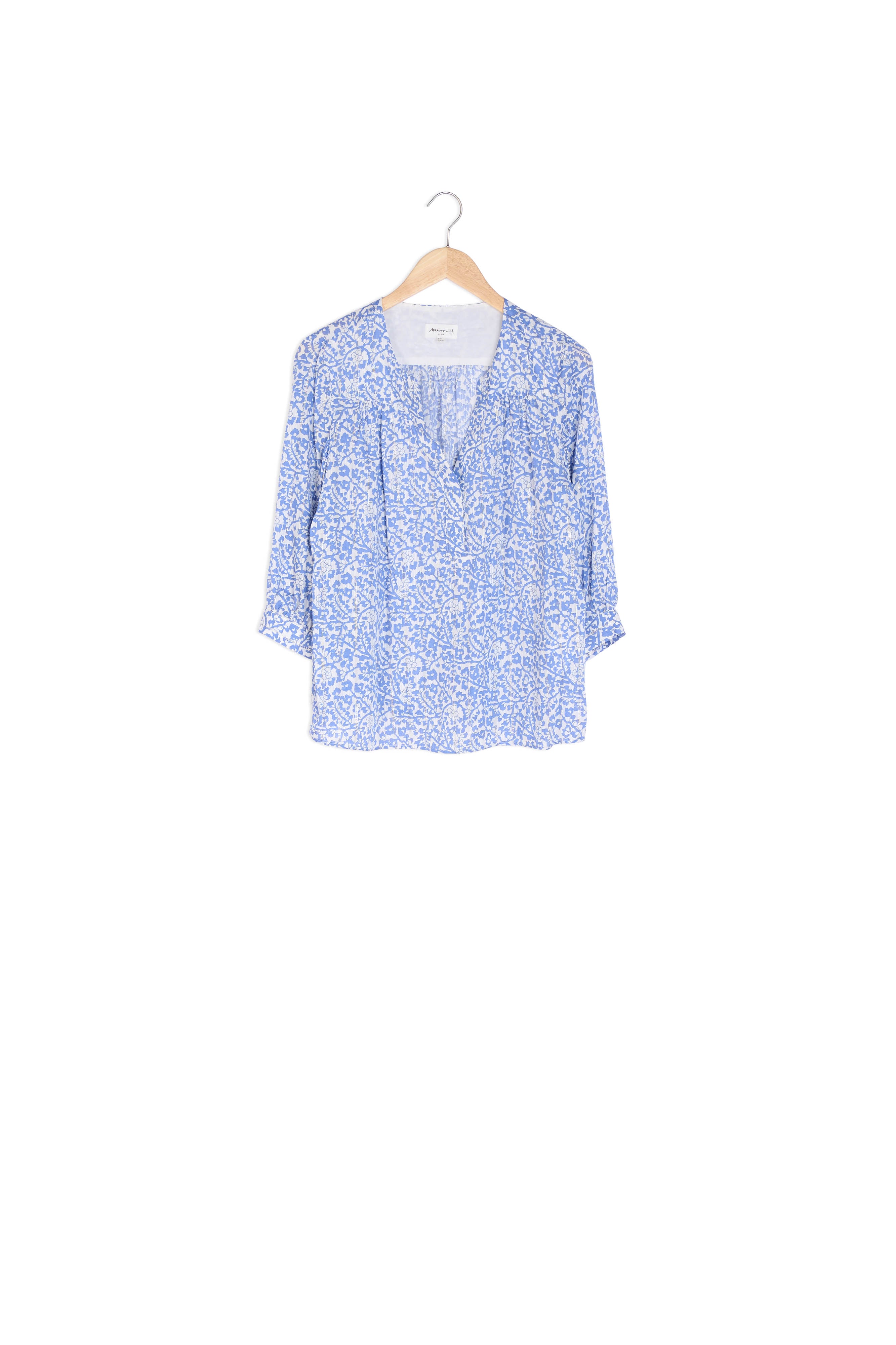 Blouse imprimée bleu ciel Loana Faume - seconde main