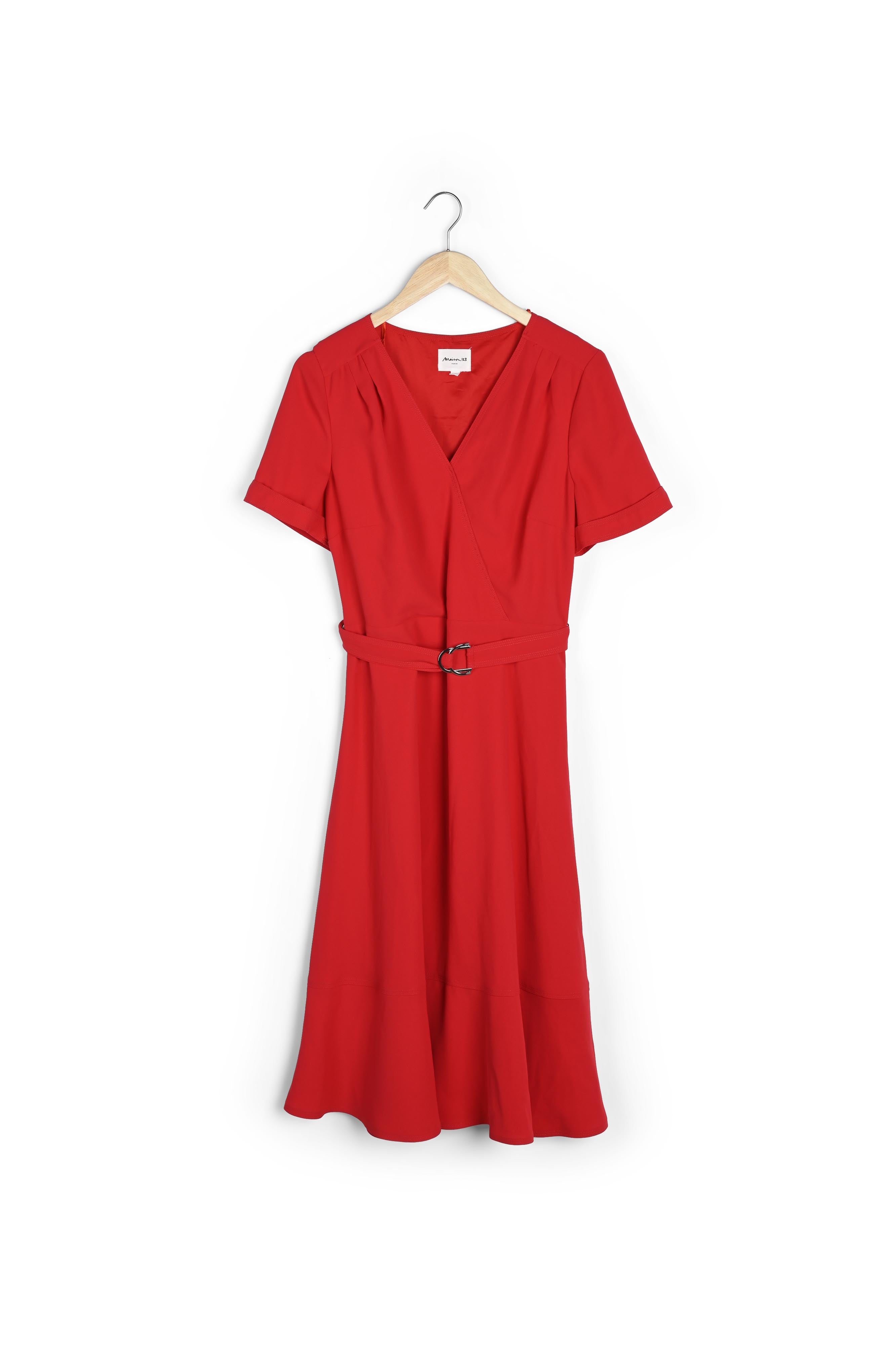 Robe cache-cœur dansante rouge Risia Faume - seconde main