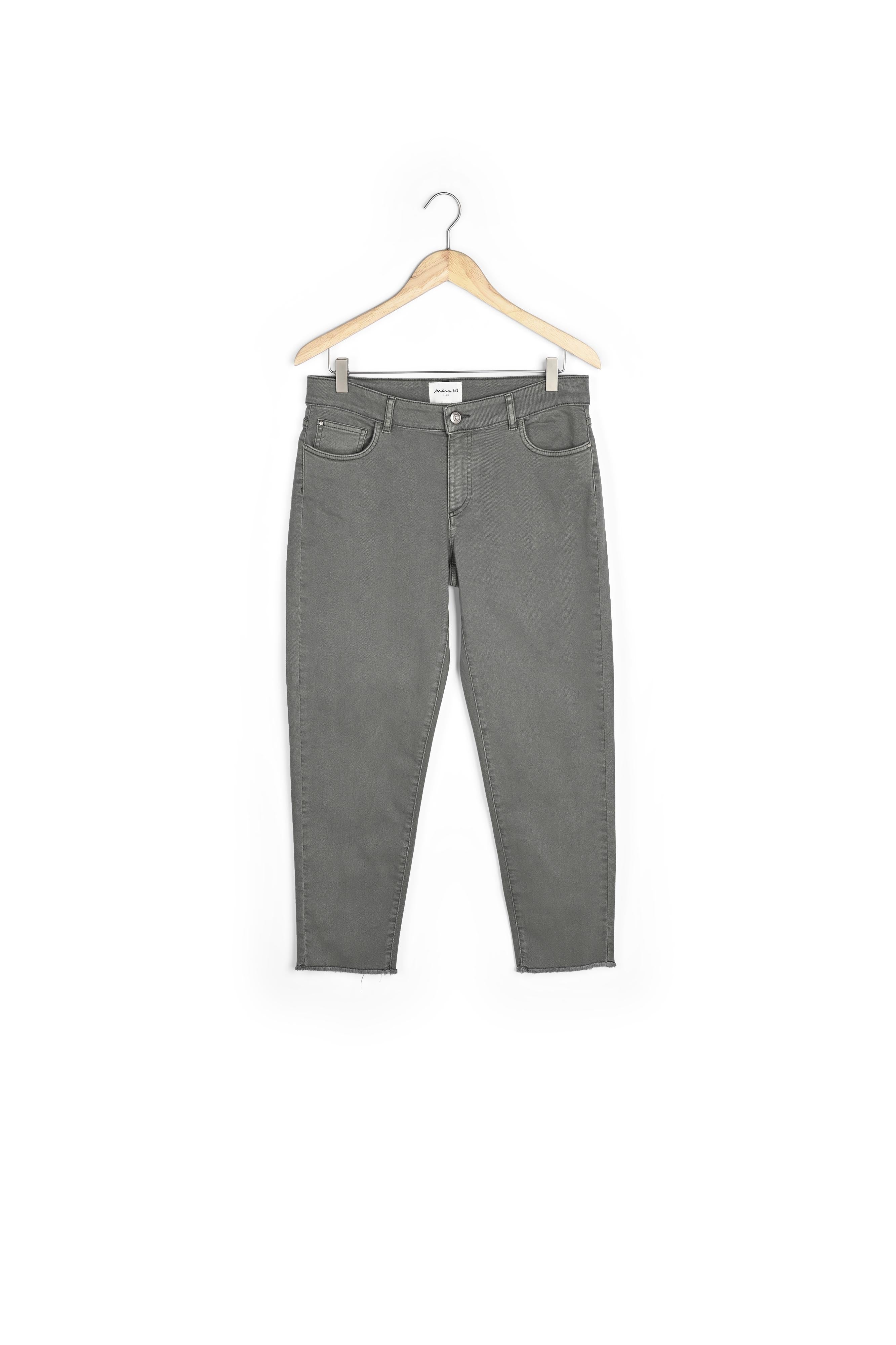 Jean en coton kaki clair Pearl Faume - seconde main