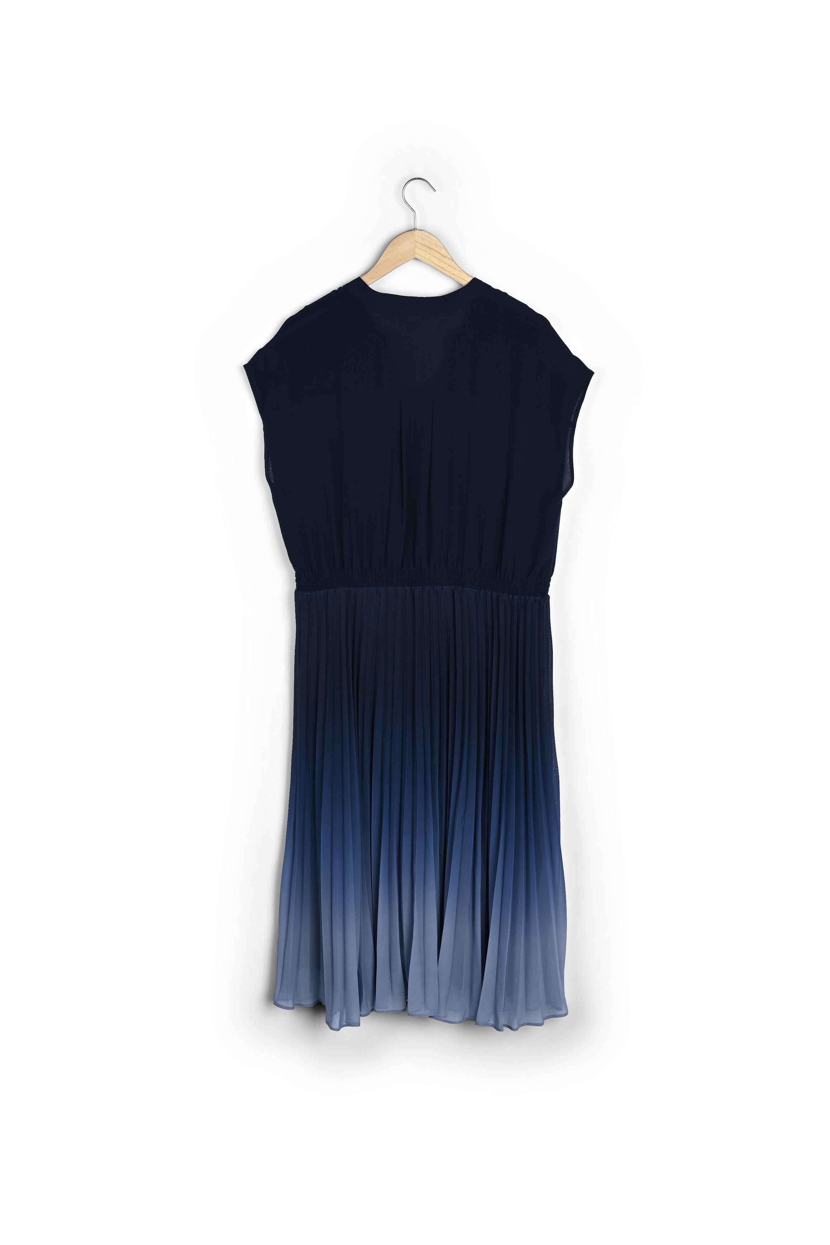 Robe plissée tye and dye marine Nadia Faume - seconde main