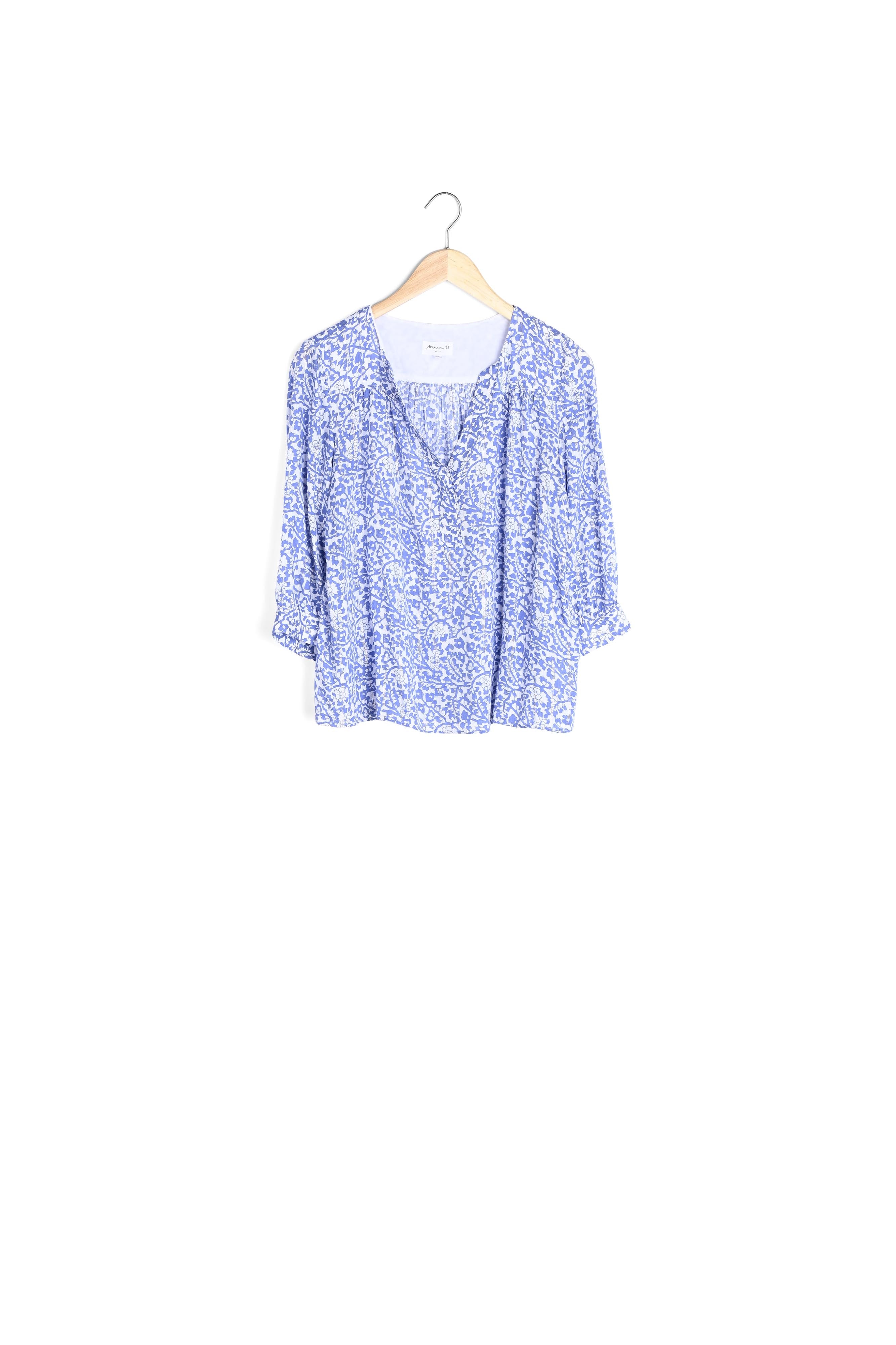 Blouse imprimée bleu ciel Loana Faume - seconde main