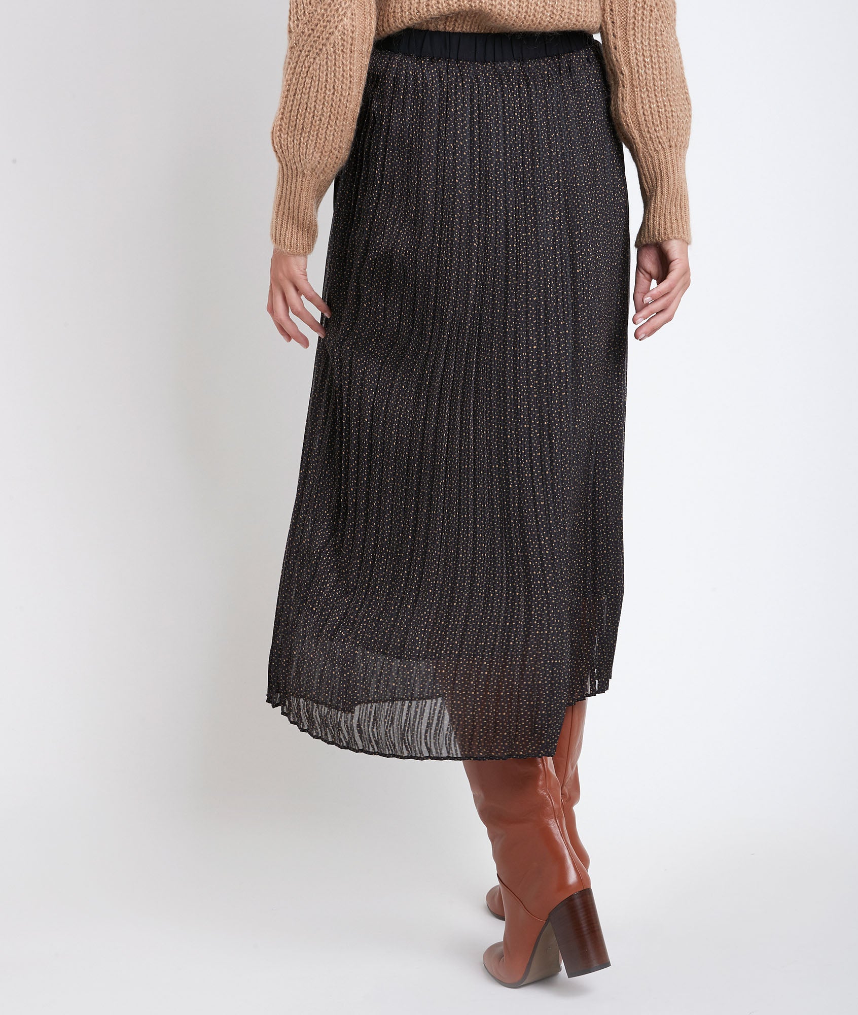 Jupe longue plissée Bulle Faume - seconde main