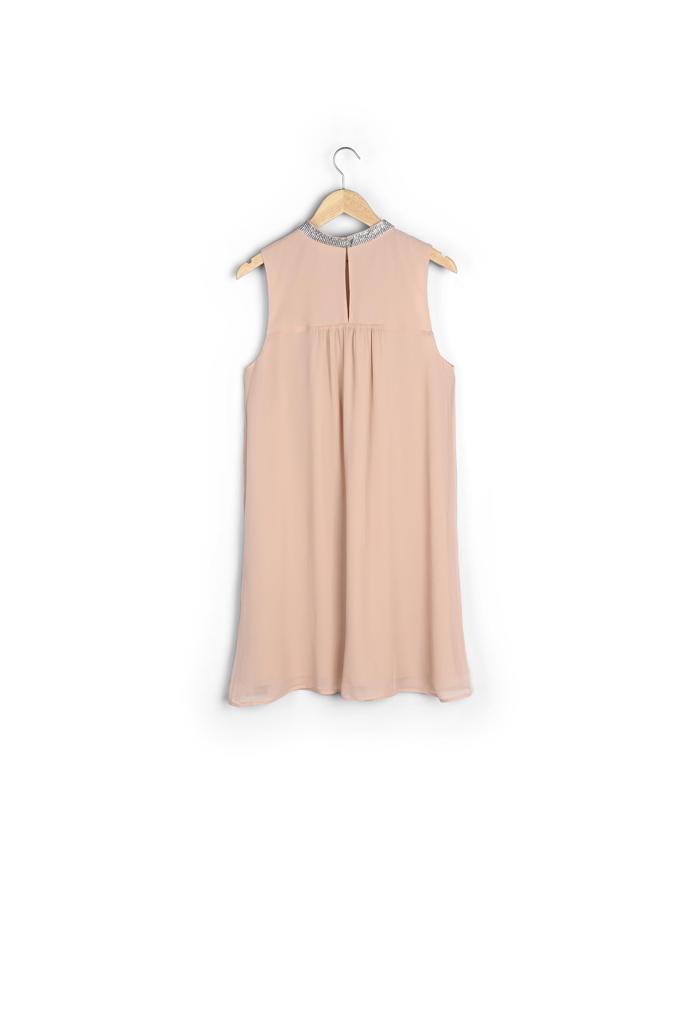 Robe nude détail bijou Oraure Faume - seconde main