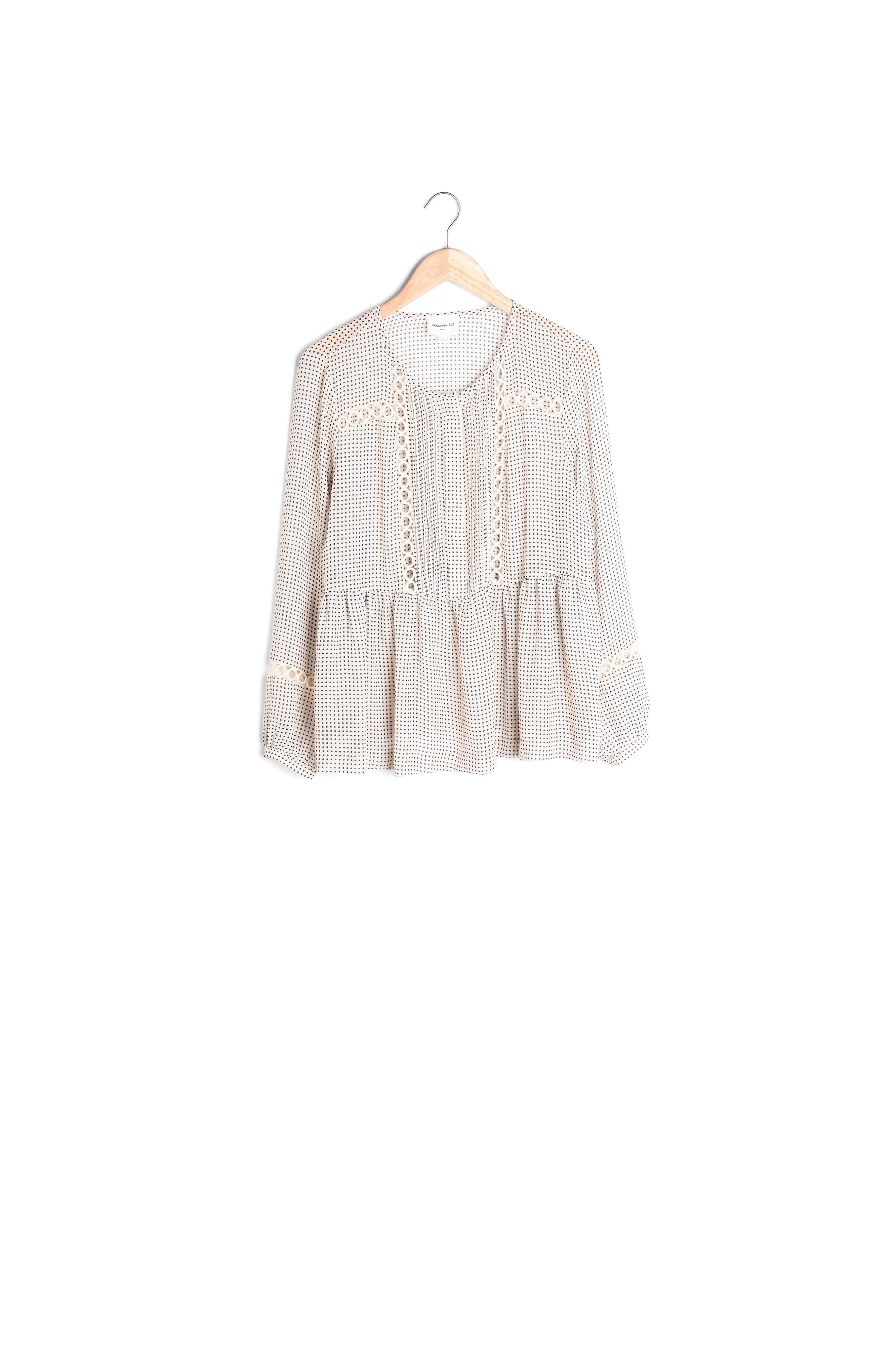 Blouse imprimé pois Marilyn Faume - seconde main