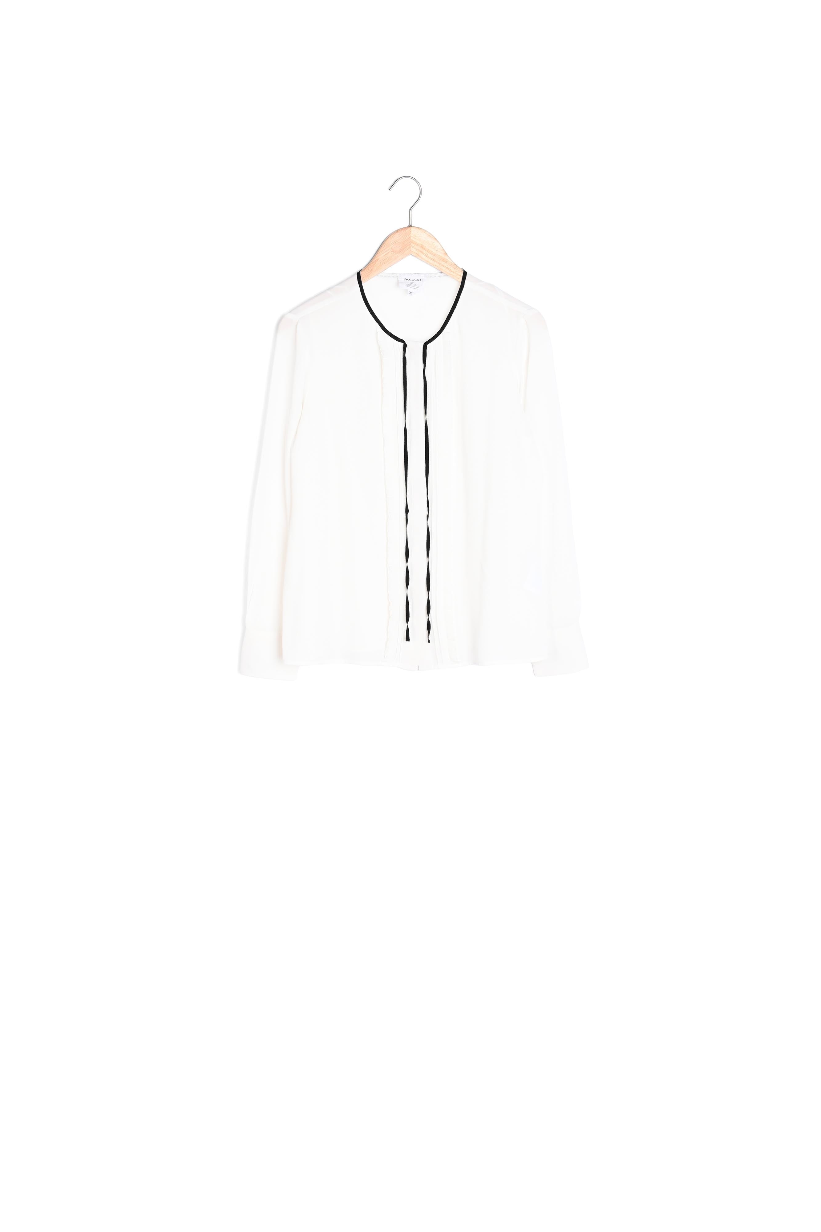 Blouse en polyester recyclé à plastron Joséphine Faume - seconde main