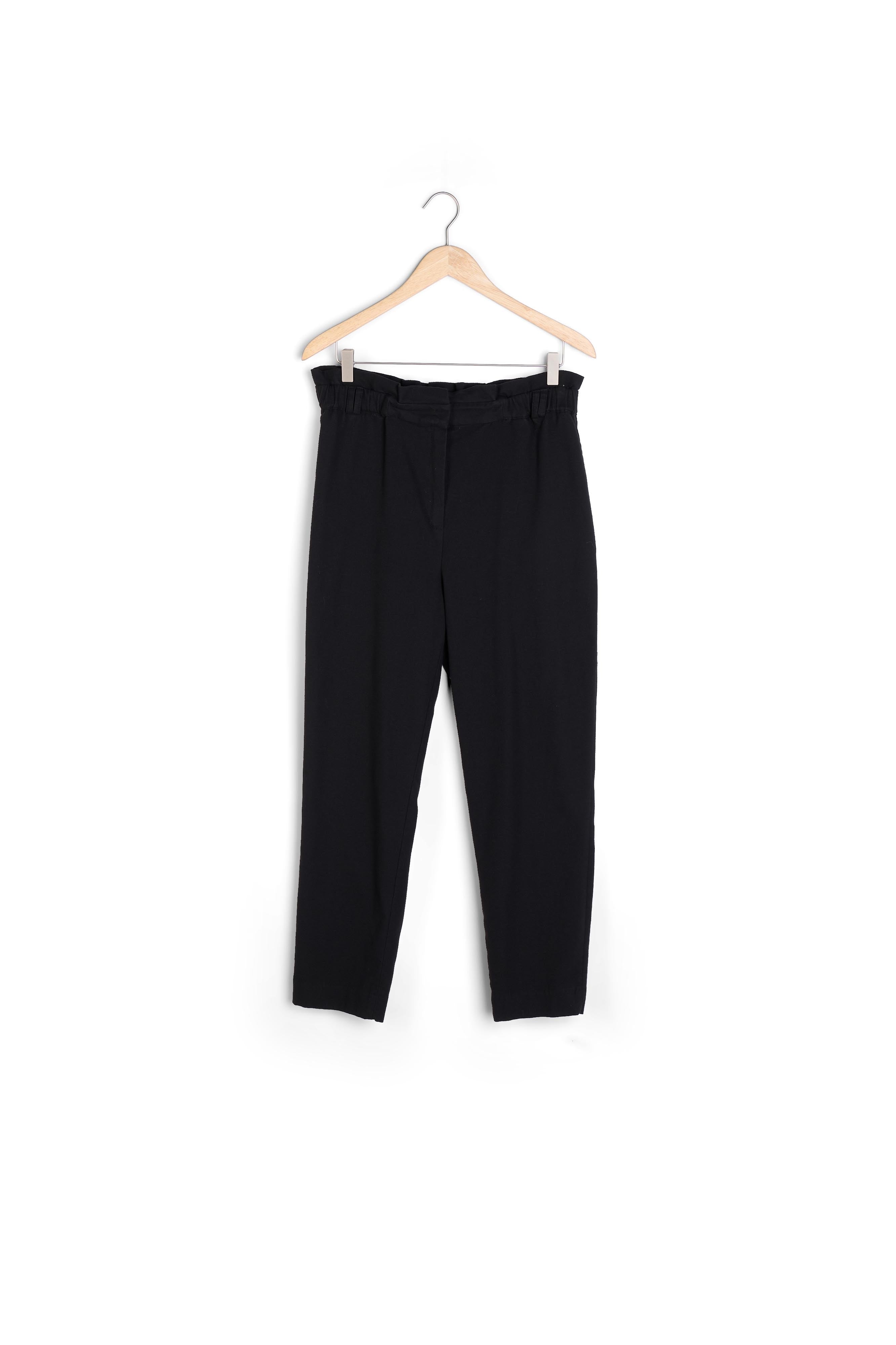 Pantalon paper bag noir Barbara Faume - seconde main