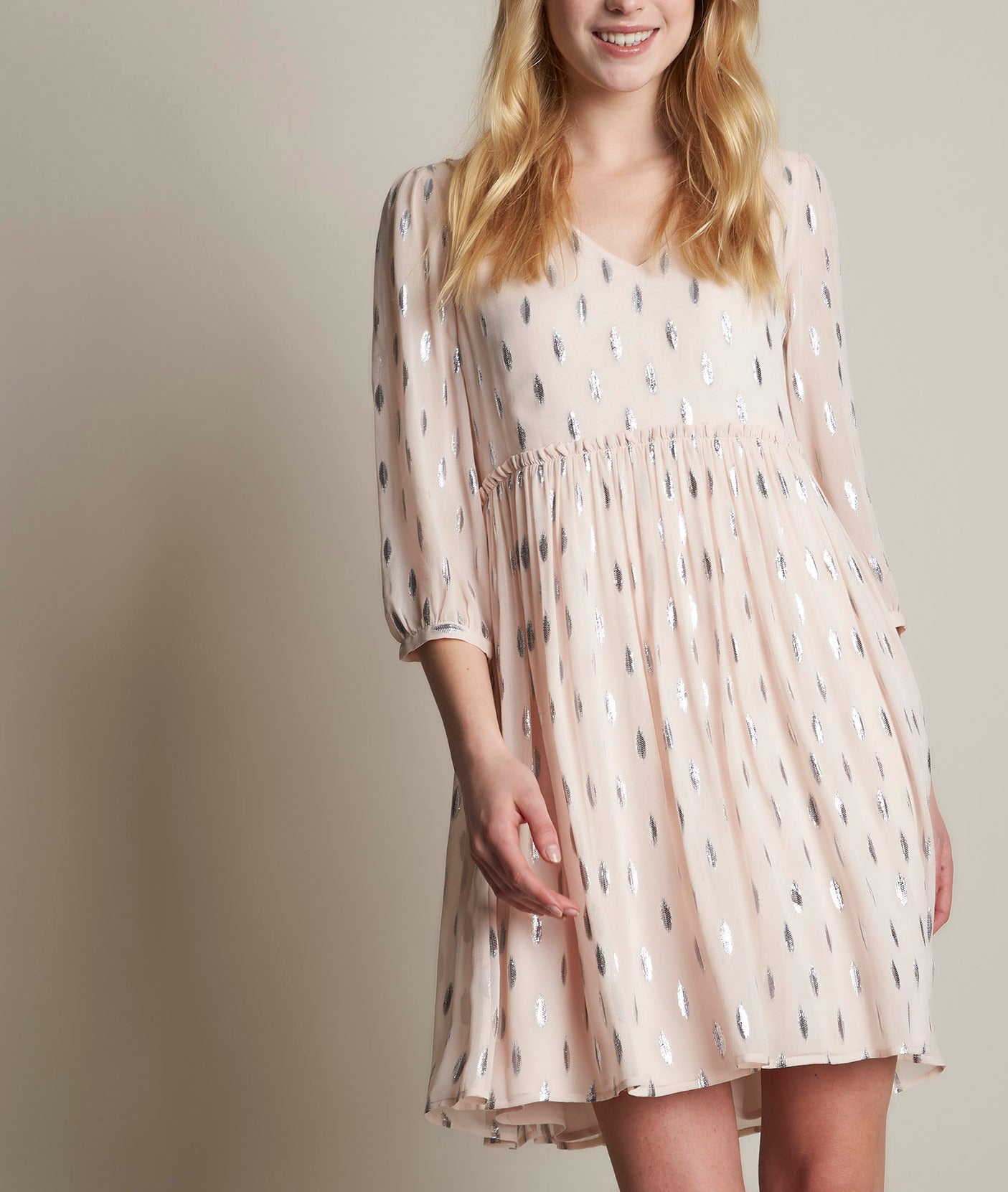 Robe poudre lurex Océane Faume - seconde main