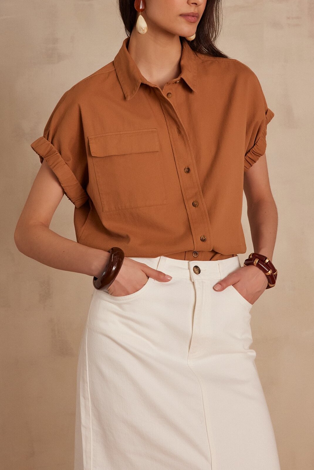 Chemise PATTY en 100% coton Faume - seconde main